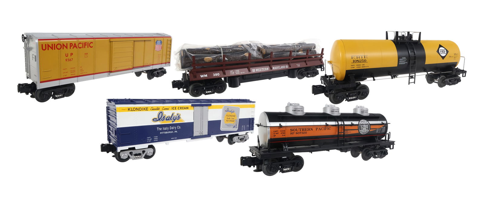 MTH RAIL KING O GAUGE TRAIN CARS - LOT OF 5 (1 of 20)