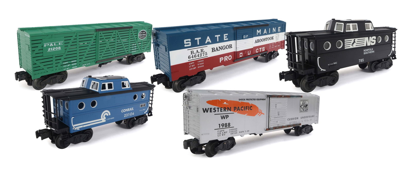 WILLIAMS O GAUGE TRAIN CARS - LOT OF 5 (1 of 14)