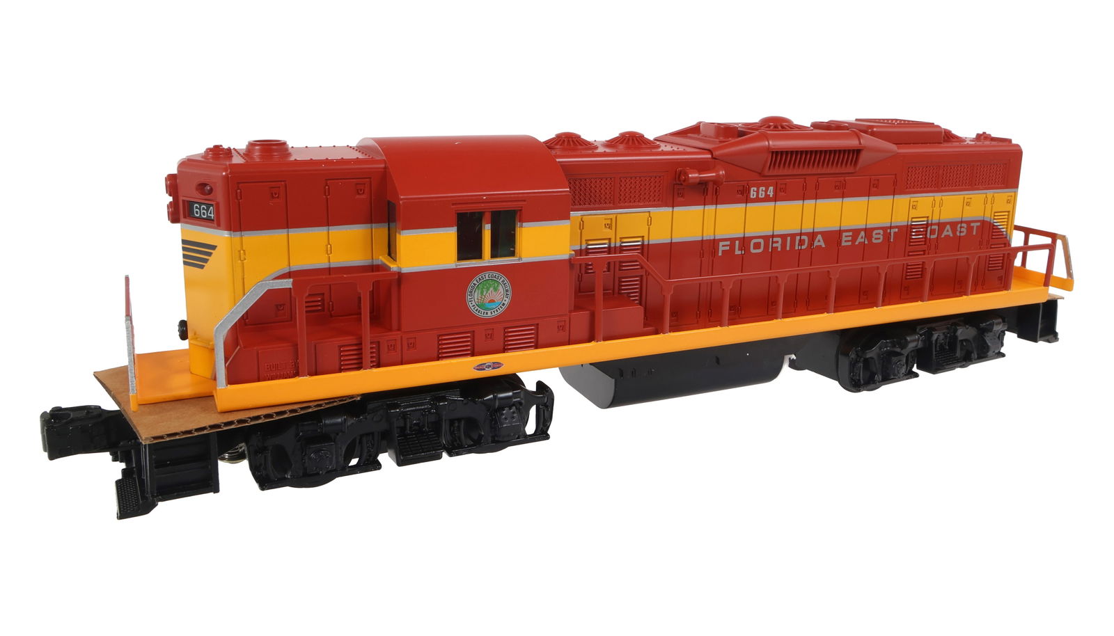 WILLIAMS O GAUGE GP523 FEC CAB #664 POWERED LOCOMOTIVE (1 of 7)