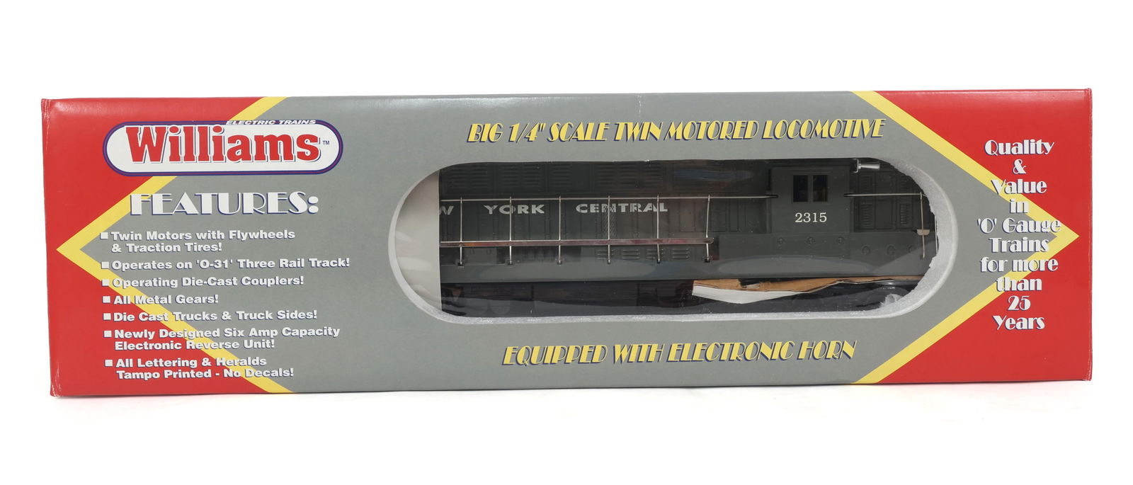 WILLIAMS O GAUGE FM TRAINMASTER POWERED LOCOMOTIVE (1 of 3)