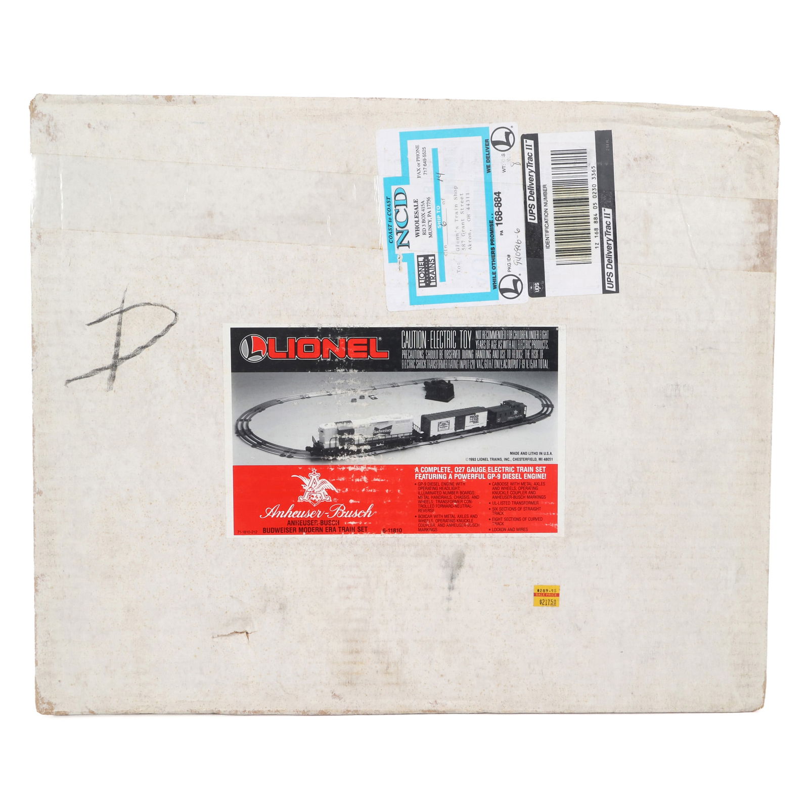 LIONEL O27 GAUGE BUDWEISER MODERN ERA TRAIN SET 6-11810: Important Shipping Note - Please Read: LiveAuctioneers now requires all auctioneers to offer their "LiveShipping" service. Auctioneers no longer have the option to disable LiveShipping on their auctio