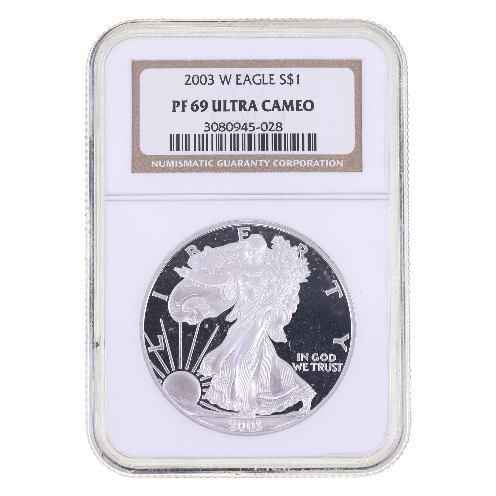 2003 US .999 SILVER EAGLE $1 COIN NGC PF 69 ULTRA CAMEO (1 of 2)