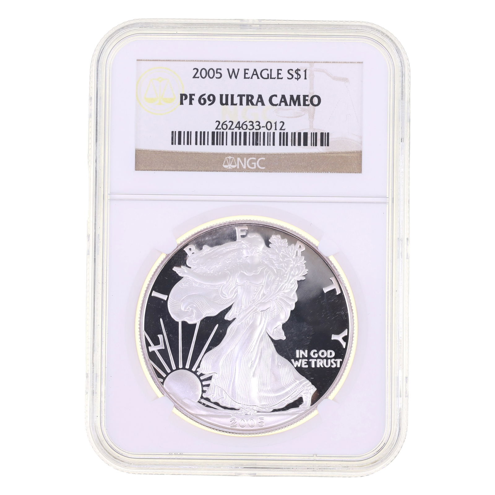 2005 US .999 SILVER EAGLE $1 COIN NGC PF 69 ULTRA CAMEO (1 of 2)