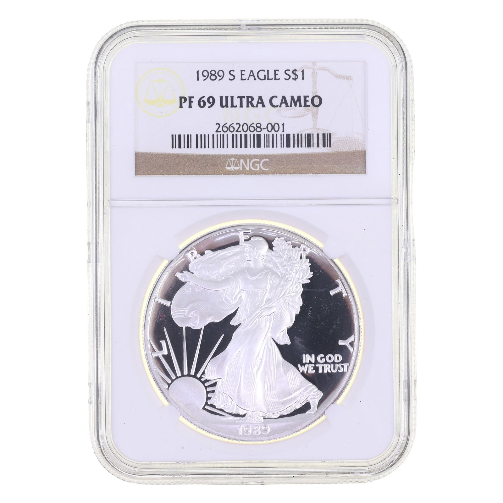 1987 US .999 SILVER EAGLE $1 COIN NGC PF69 ULTRA CAMEO (1 of 2)