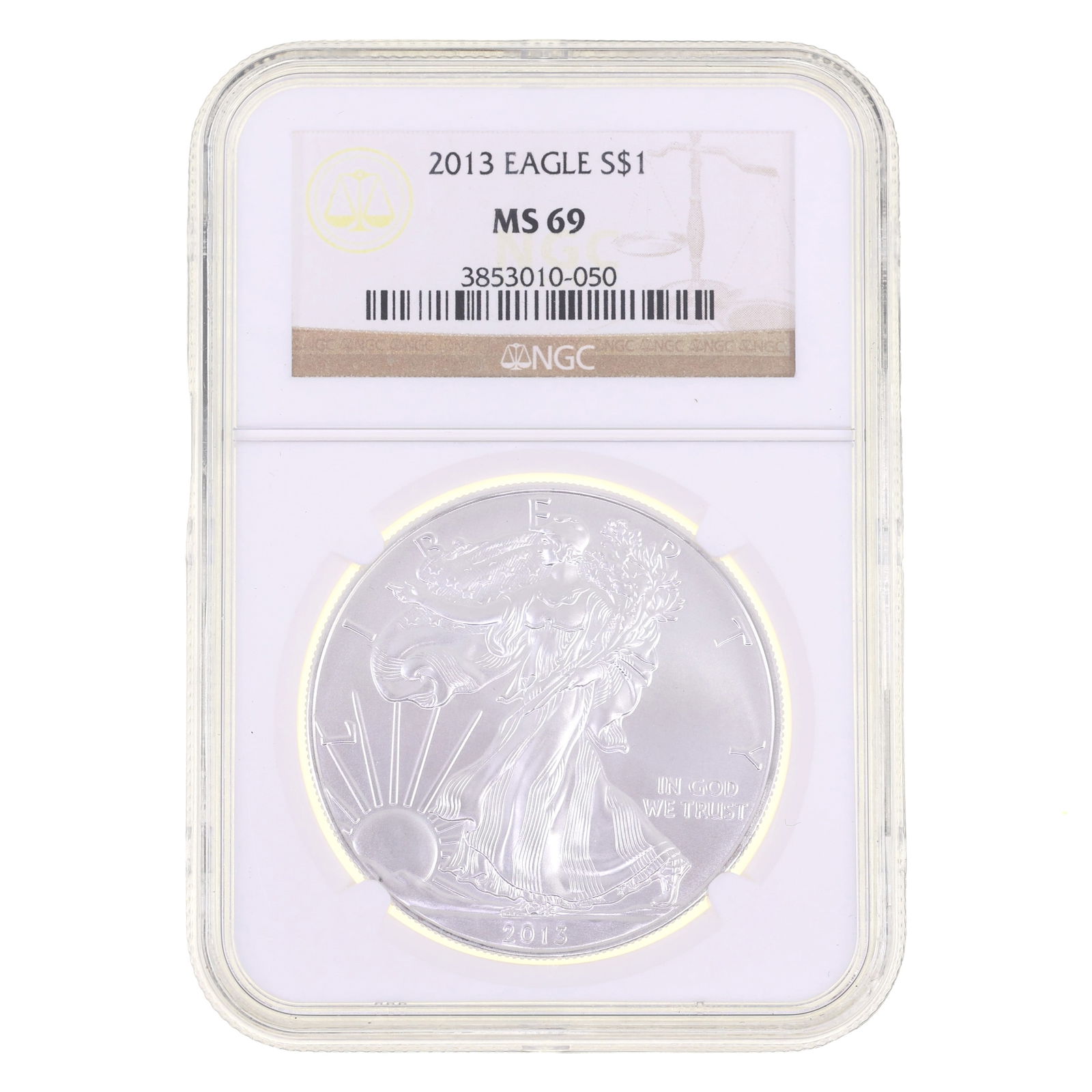 2013 US .999 SILVER EAGLE $1 COIN NGC MS 69 (1 of 2)