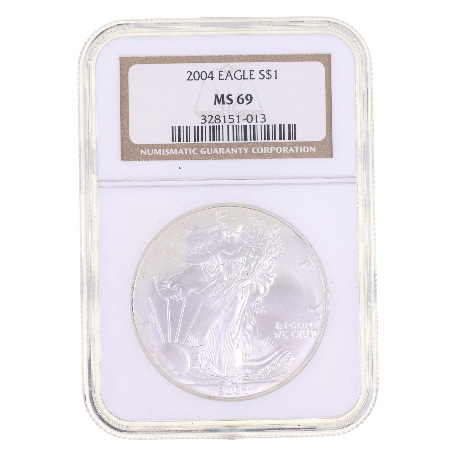 2004 US .999 SILVER EAGLE $1 COIN NGC MS 69 (1 of 2)