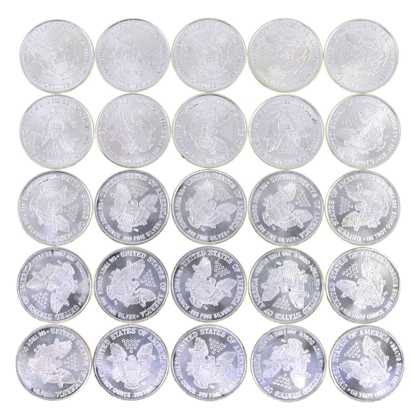 HIGHLAND MINT .999 SILVER 1/4 OZ WALKING LIBERTY ROUNDS (1 of 2)