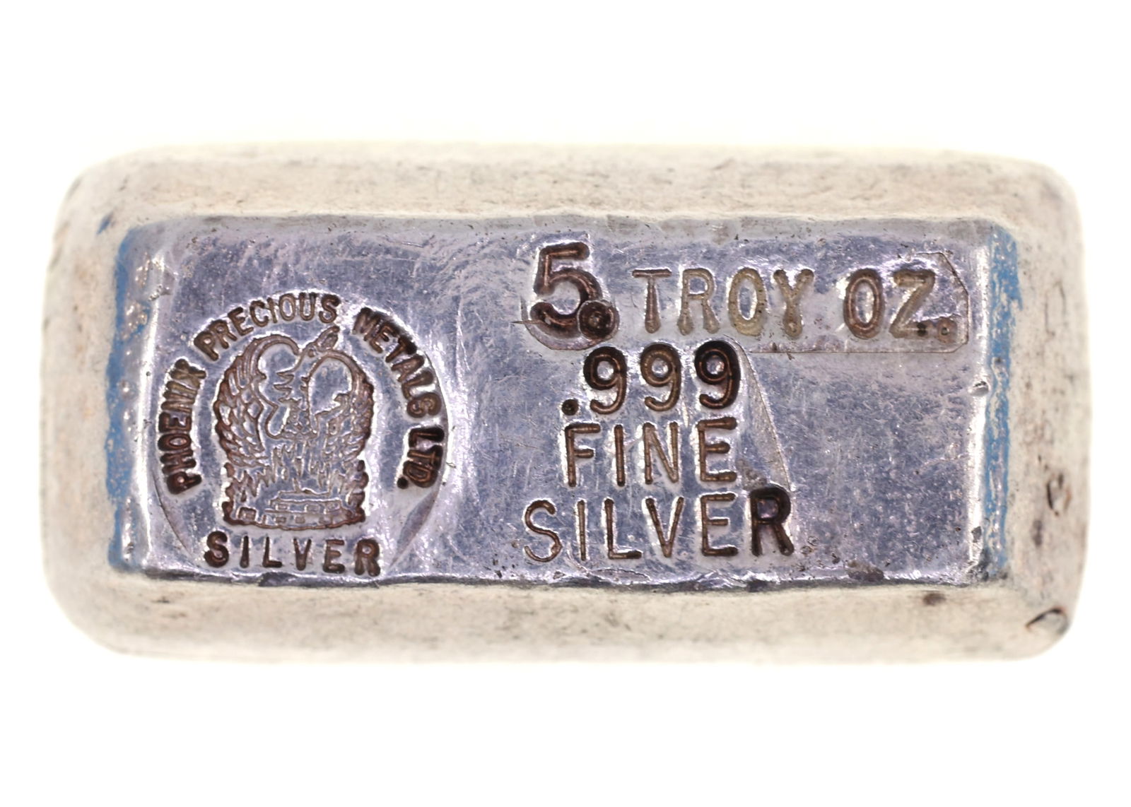 PHOENIX PRECIOUS METALS .999 SILVER 5 OZT BULLION BAR (1 of 3)