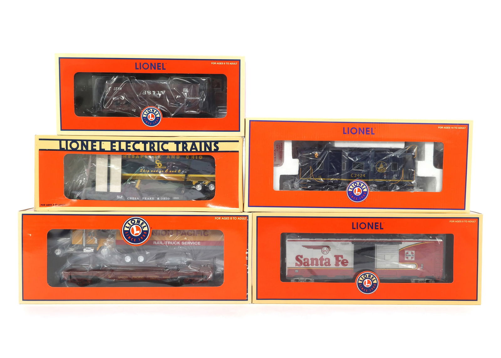 LIONEL O GAUGE TRAIN CARS - LOT OF 5 (1 of 2)