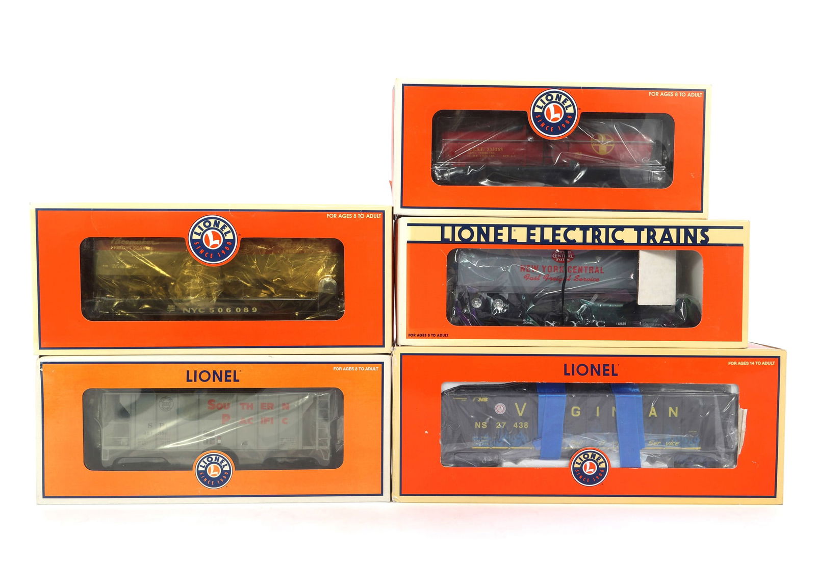 LIONEL O GAUGE TRAIN CARS - LOT OF 5 (1 of 2)