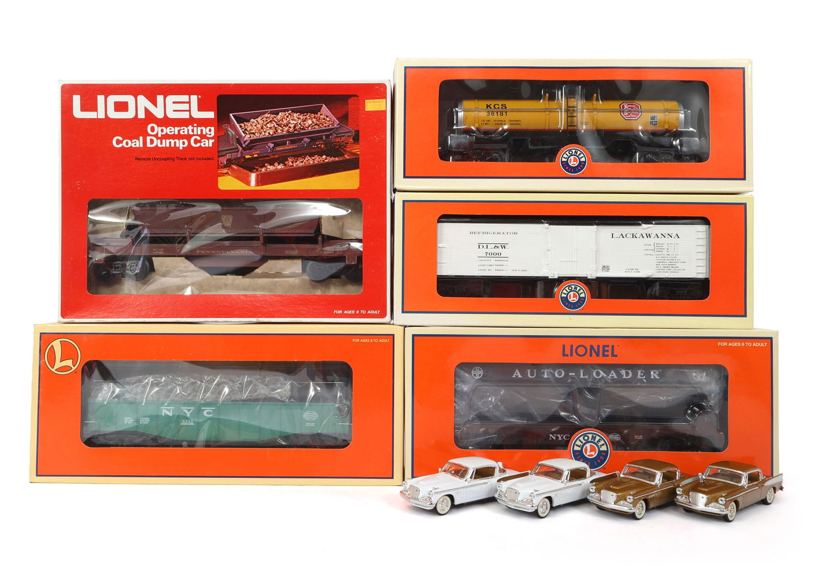 LIONEL O GAUGE TRAIN CARS - LOT OF 5 (1 of 2)