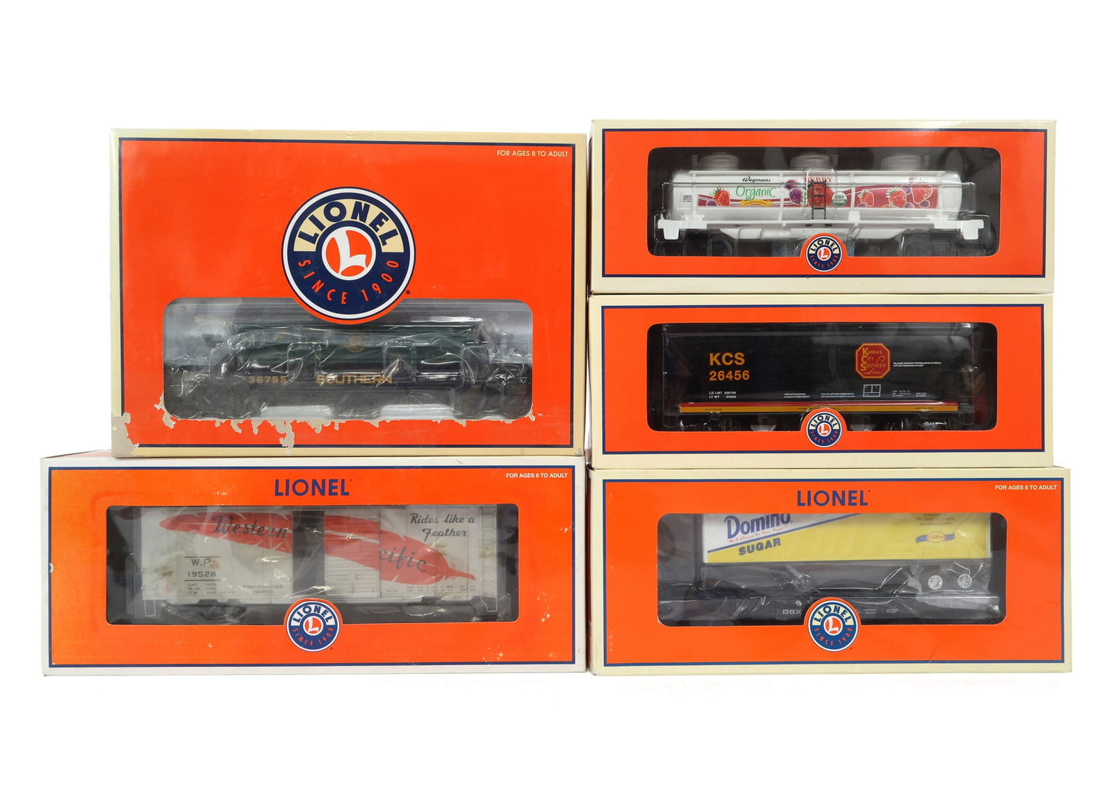LIONEL O GAUGE TRAIN CARS - LOT OF 5 (1 of 2)