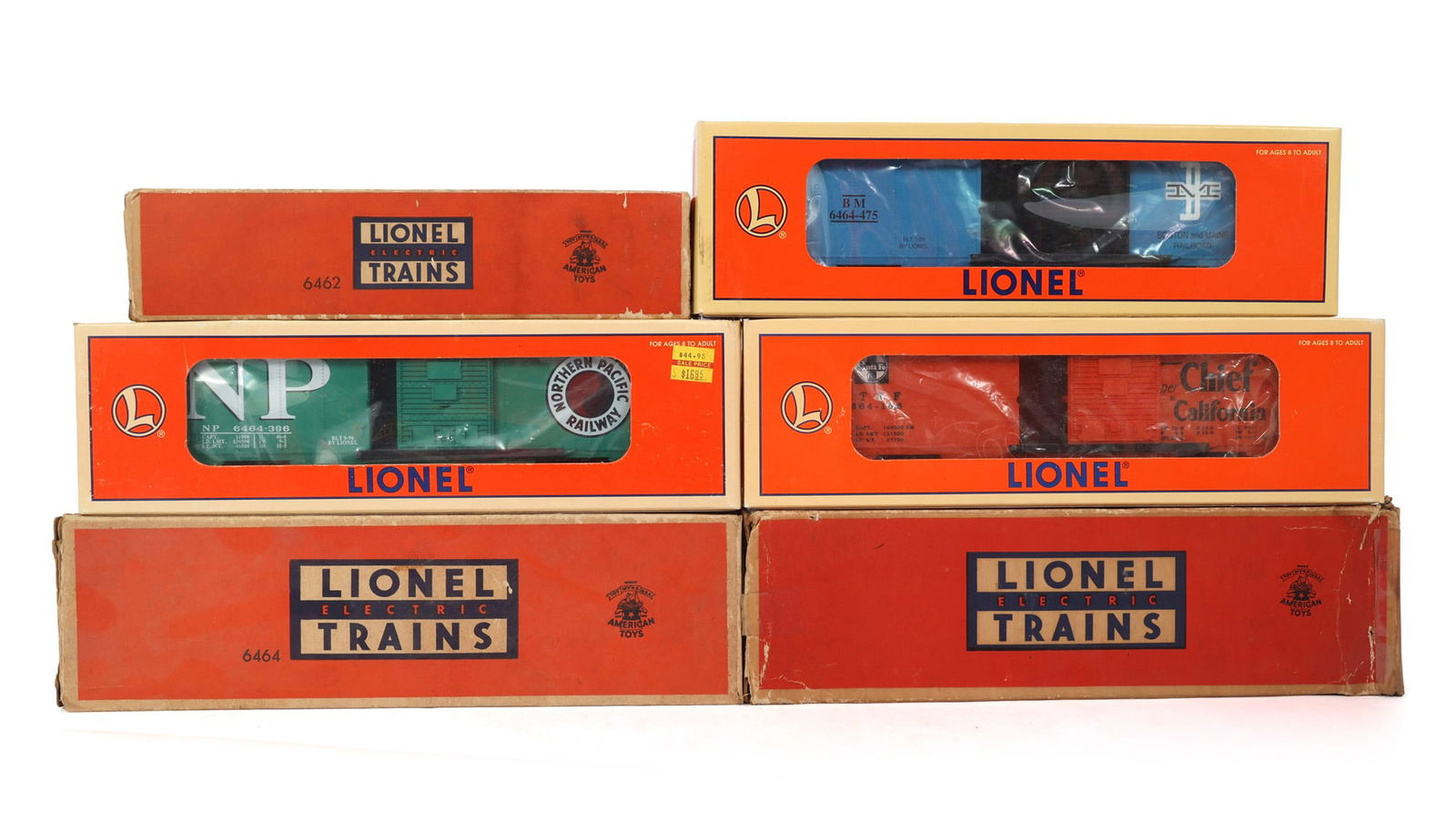 LIONEL O GAUGE TRAIN CARS - LOT OF 5 (1 of 3)