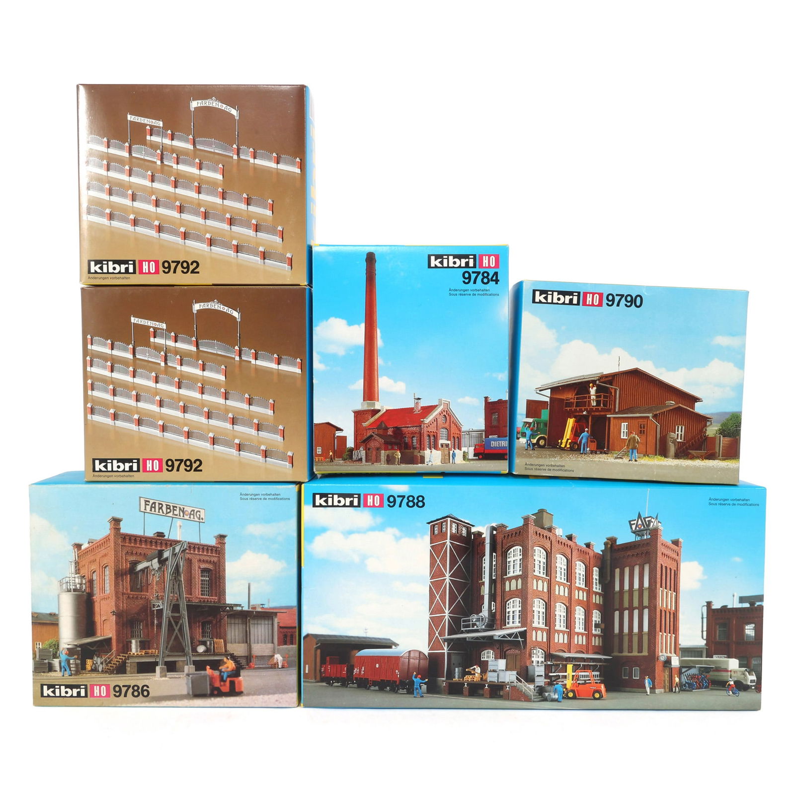 KIBRI HO SCALE B-9798 COMPLETE FARBEN AG PAINT FACTORY (1 of 3)