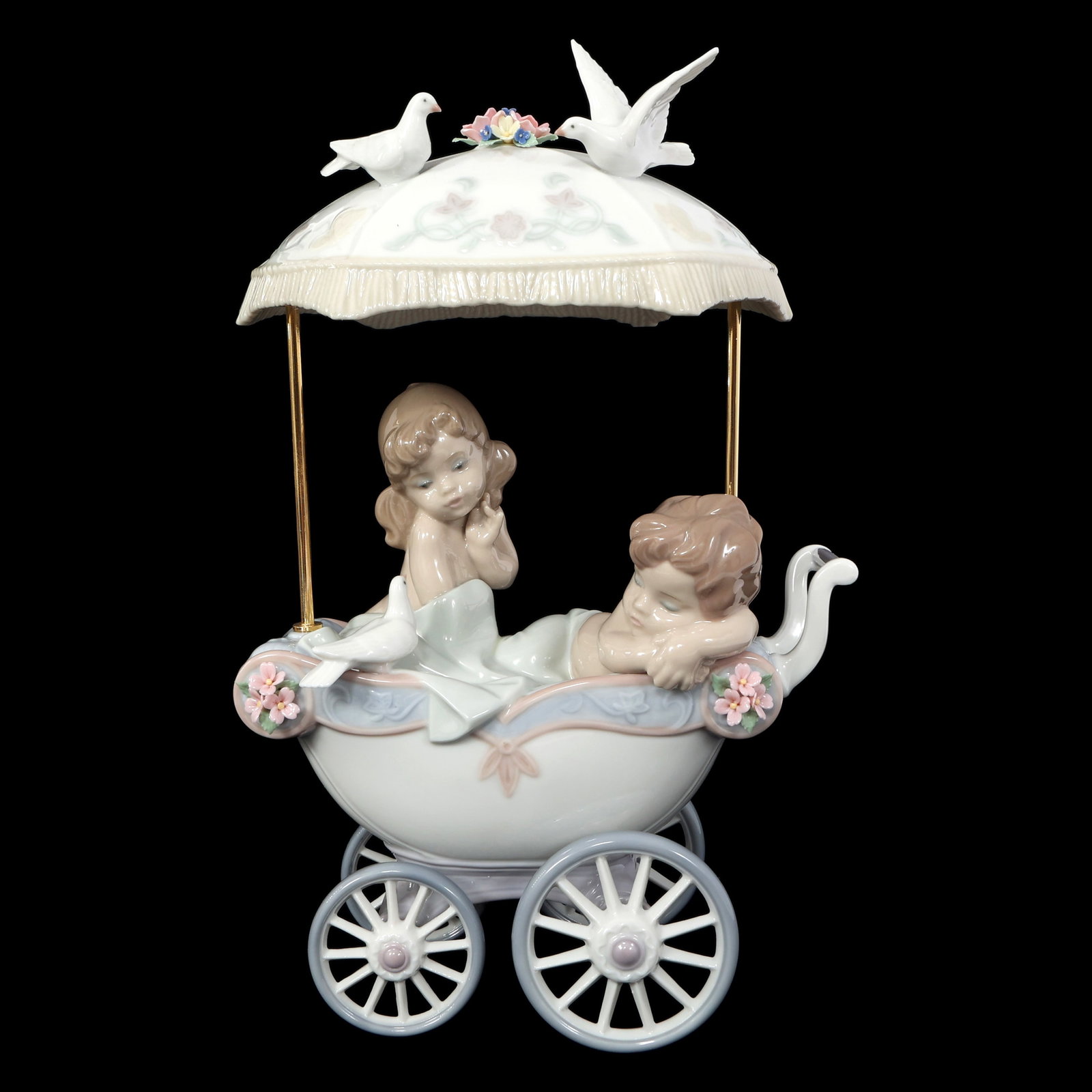 LLADRO PORCELAIN FIGURINE "SHH... LET HIM SLEEP" (1 of 7)