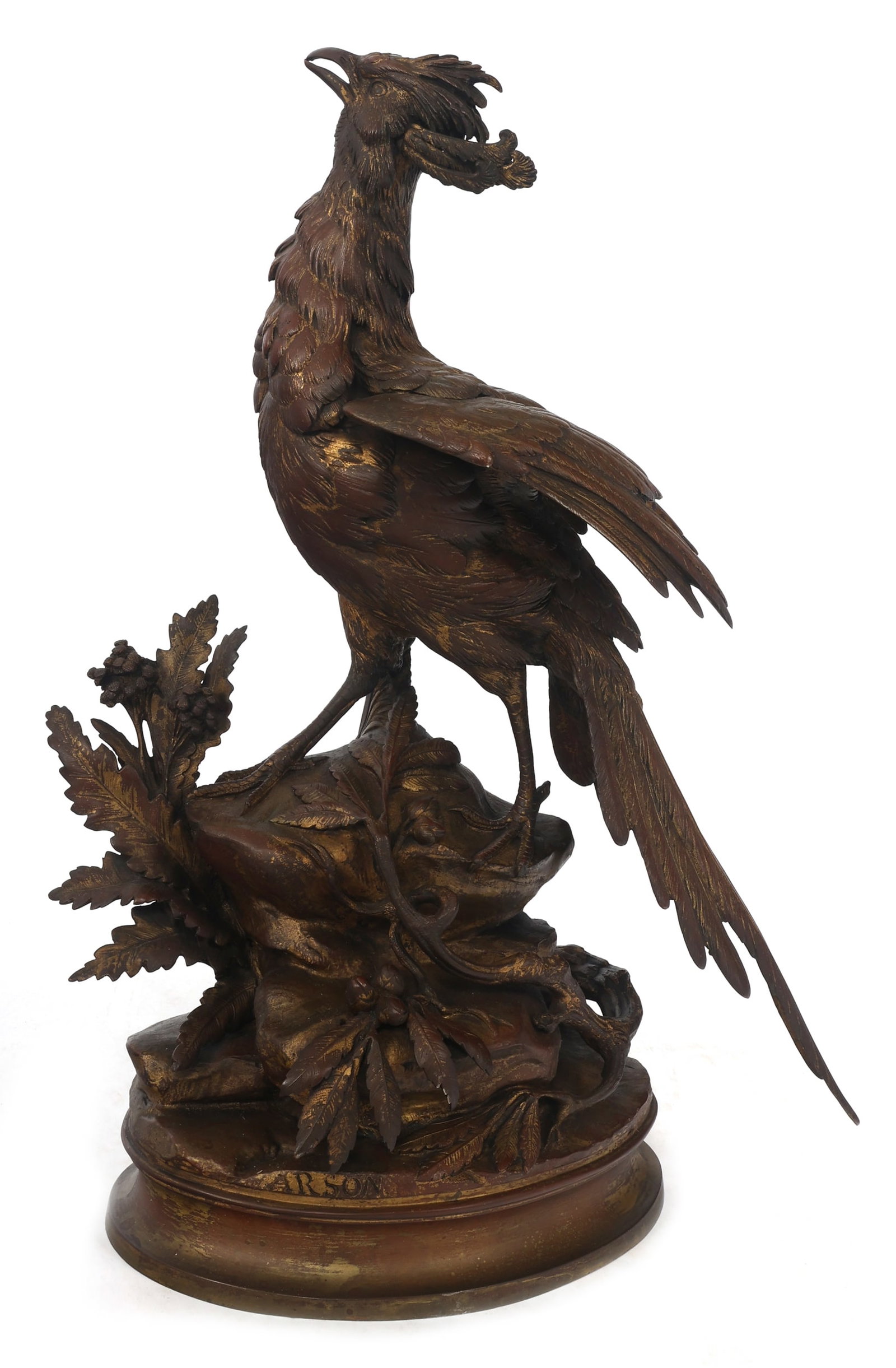 AFTER ALPHONSE A. ARSON PHEASANT PATINATED BRONZE (1 of 10)