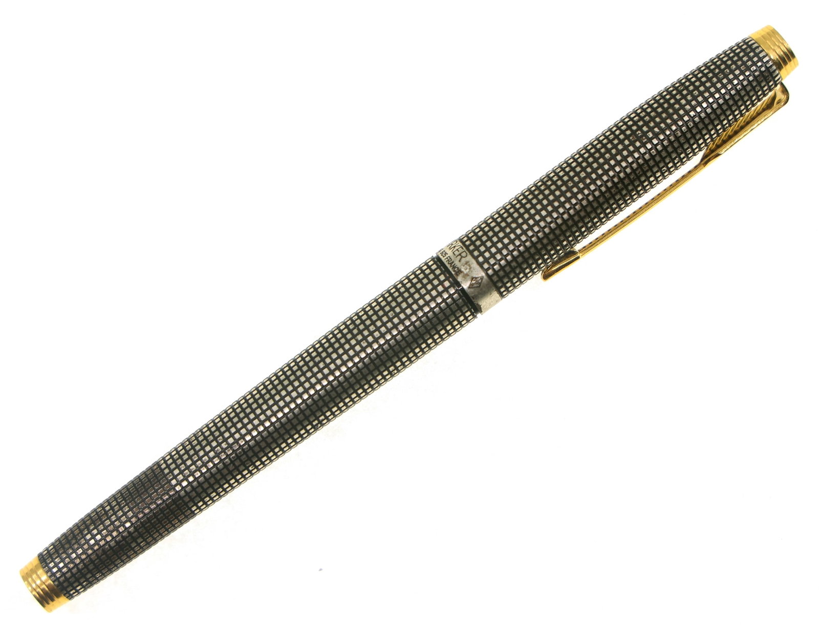 PARKER STERLING SILVER CASE FOUNTAIN PEN (1 of 8)
