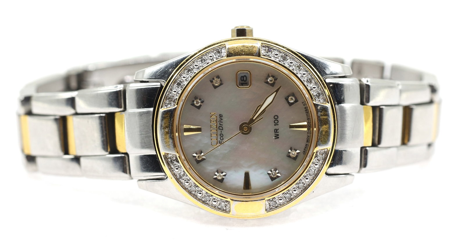 CITIZEN ECO-DRIVE WR100 STAINLESS STEEL WRISTWATCH (1 of 6)