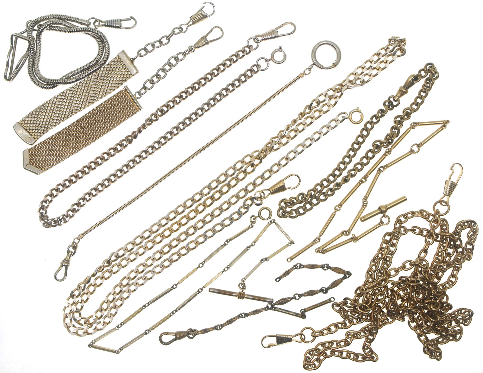 POCKET WATCH FOBS - GOLD-FILLED, SILVER-TONE, & PLATED: POCKET WATCH FOBS - GOLD-FILLED, SILVER-TONE, & PLATED Pocket watch fobs, materials include: Gold-filled Nickel Silver-plated Gold-plated Material: Gold filled