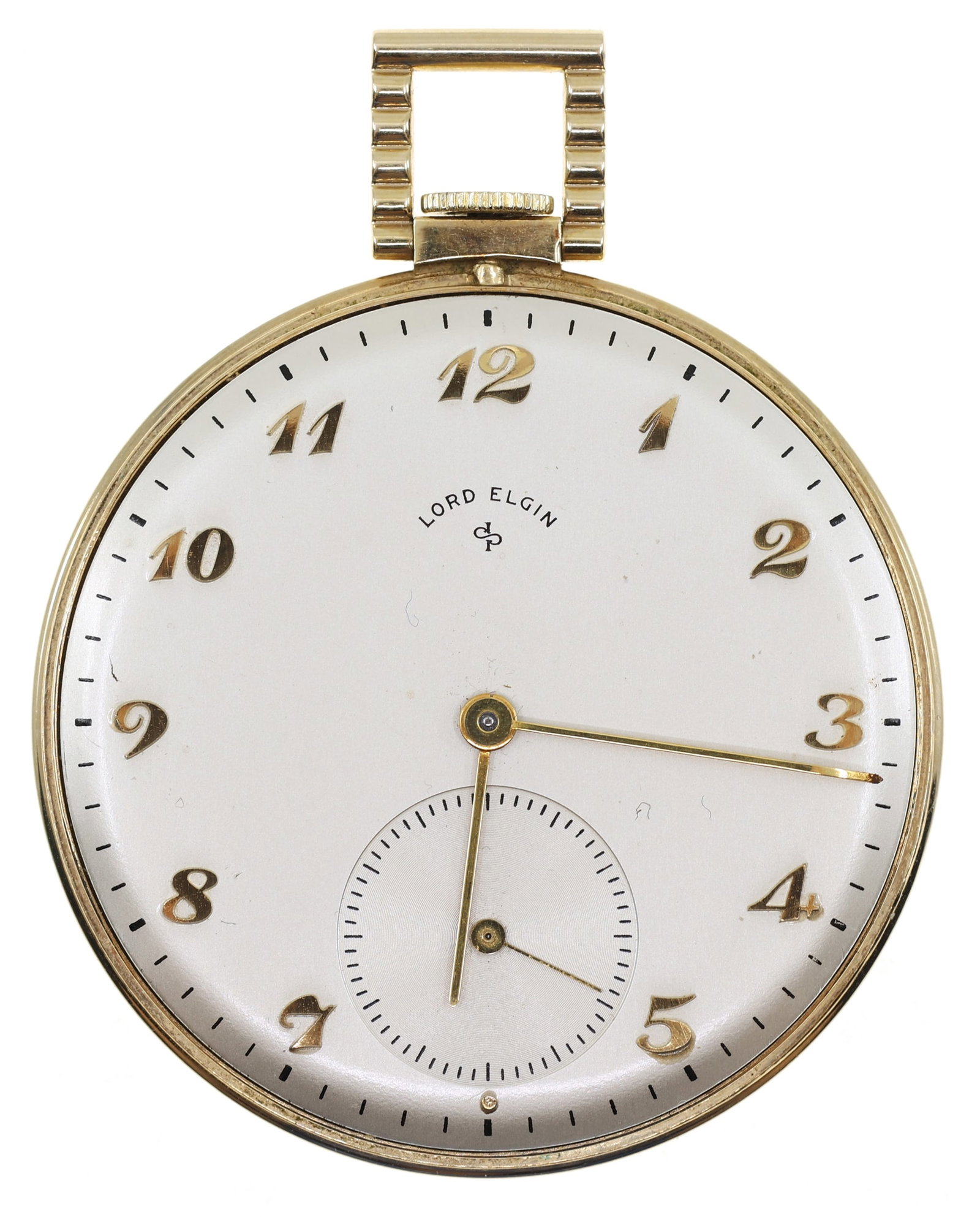 MEN'S LORD ELGIN GOLD-FILLED CASE POCKET WATCH (1 of 5)