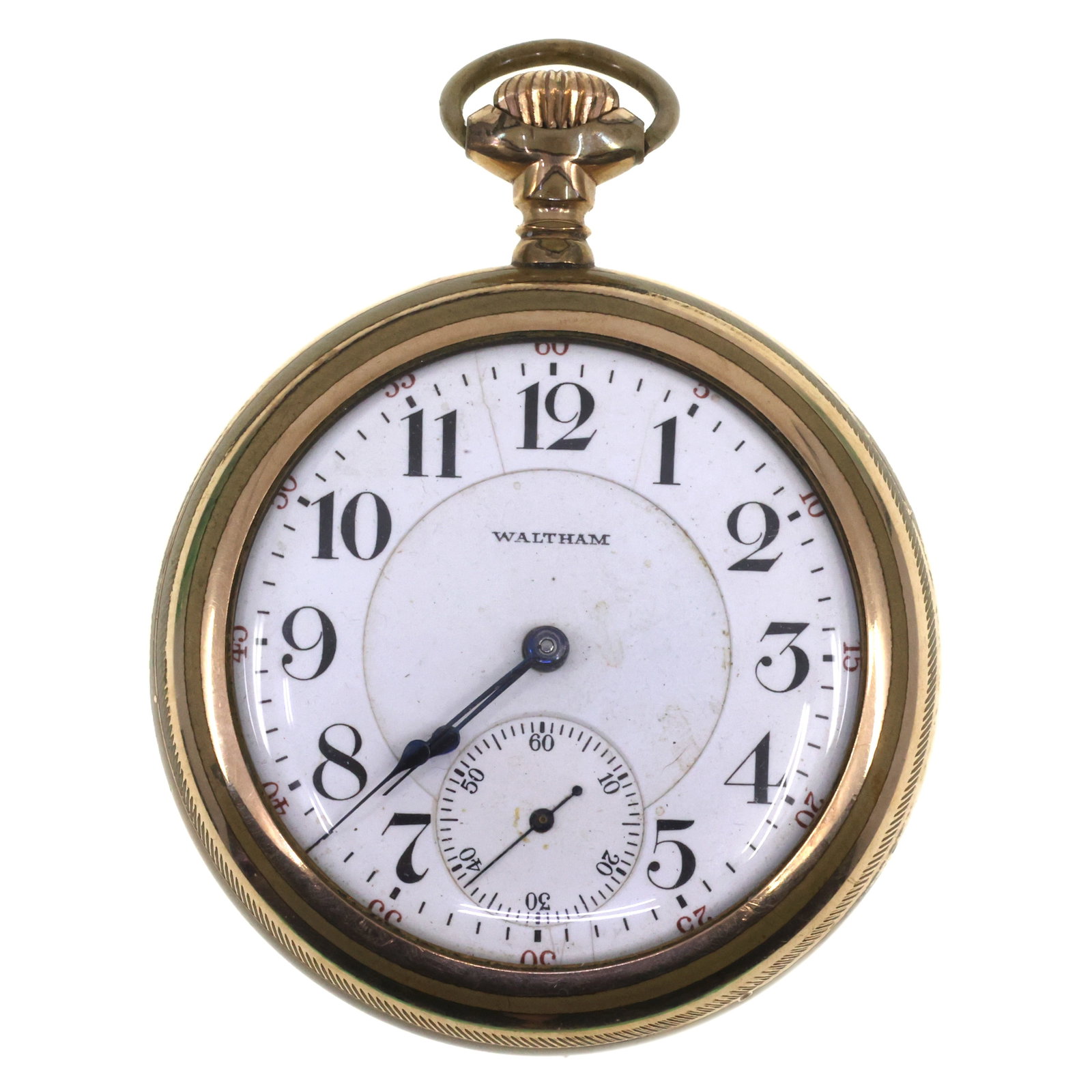 MEN'S WALTHAM VANGUARD GOLD-FILLED CASE POCKET WATCH (1 of 5)