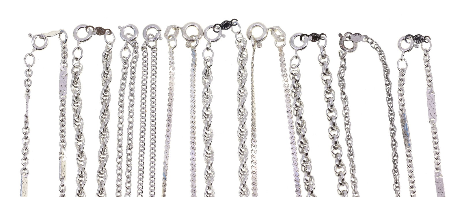 STERLING SILVER CHAINS - 9
