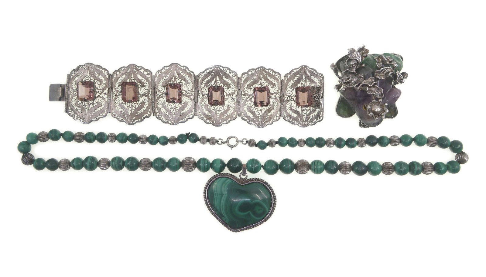 STERLING SILVER SEMI-PRECIOUS STONE JEWELRY (1 of 16)