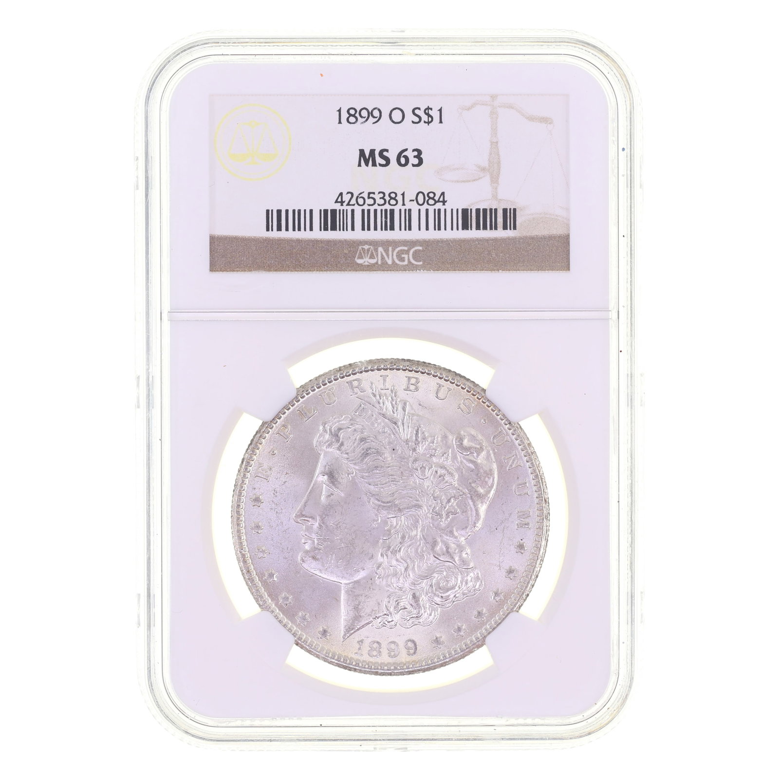 1899-O US SILVER MORGAN DOLLAR COIN NGC MS 63 (1 of 2)