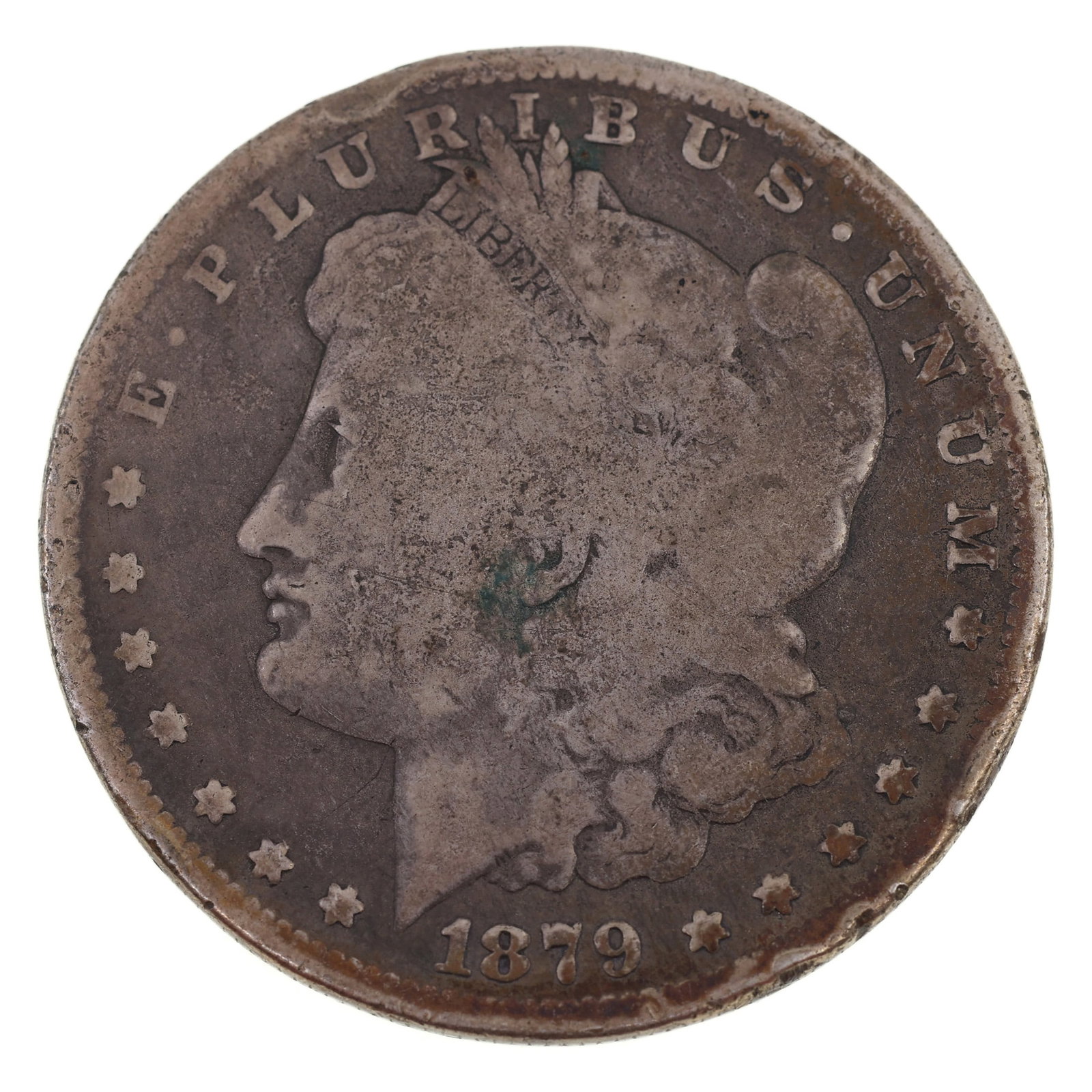 1879-S US SILVER MORGAN DOLLAR COIN: 1879-S US SILVER MORGAN DOLLAR COIN 1879-S United States .900 silver Morgan $1 coin. IMPORTANT NOTE - PLEASE READ: OUR IN-HOUSE SHIPPING & INVOICING Shipping: LiveAuctioneers "LiveShipping" Is U