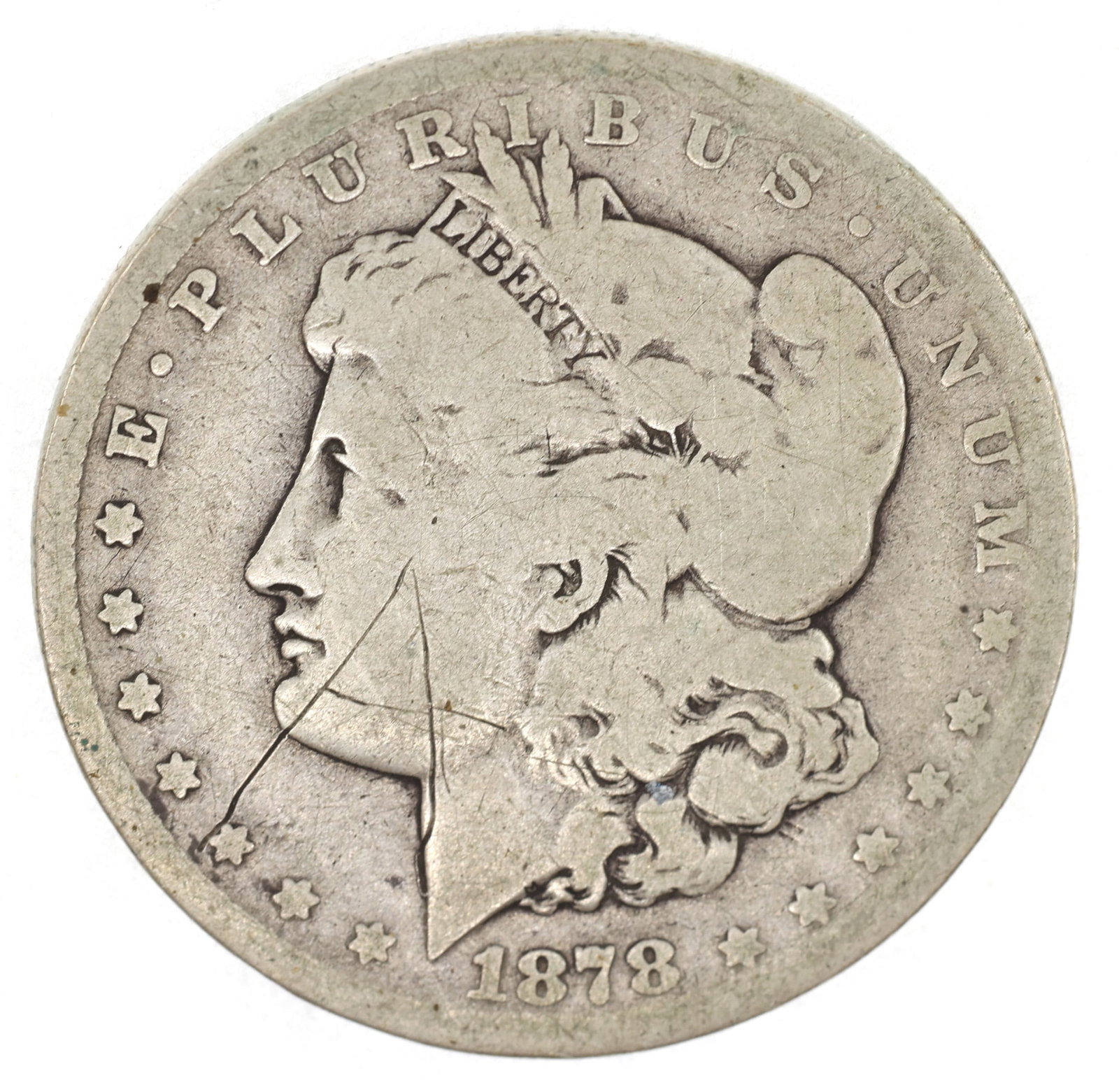1878-CC US SILVER MORGAN DOLLAR COIN (1 of 2)