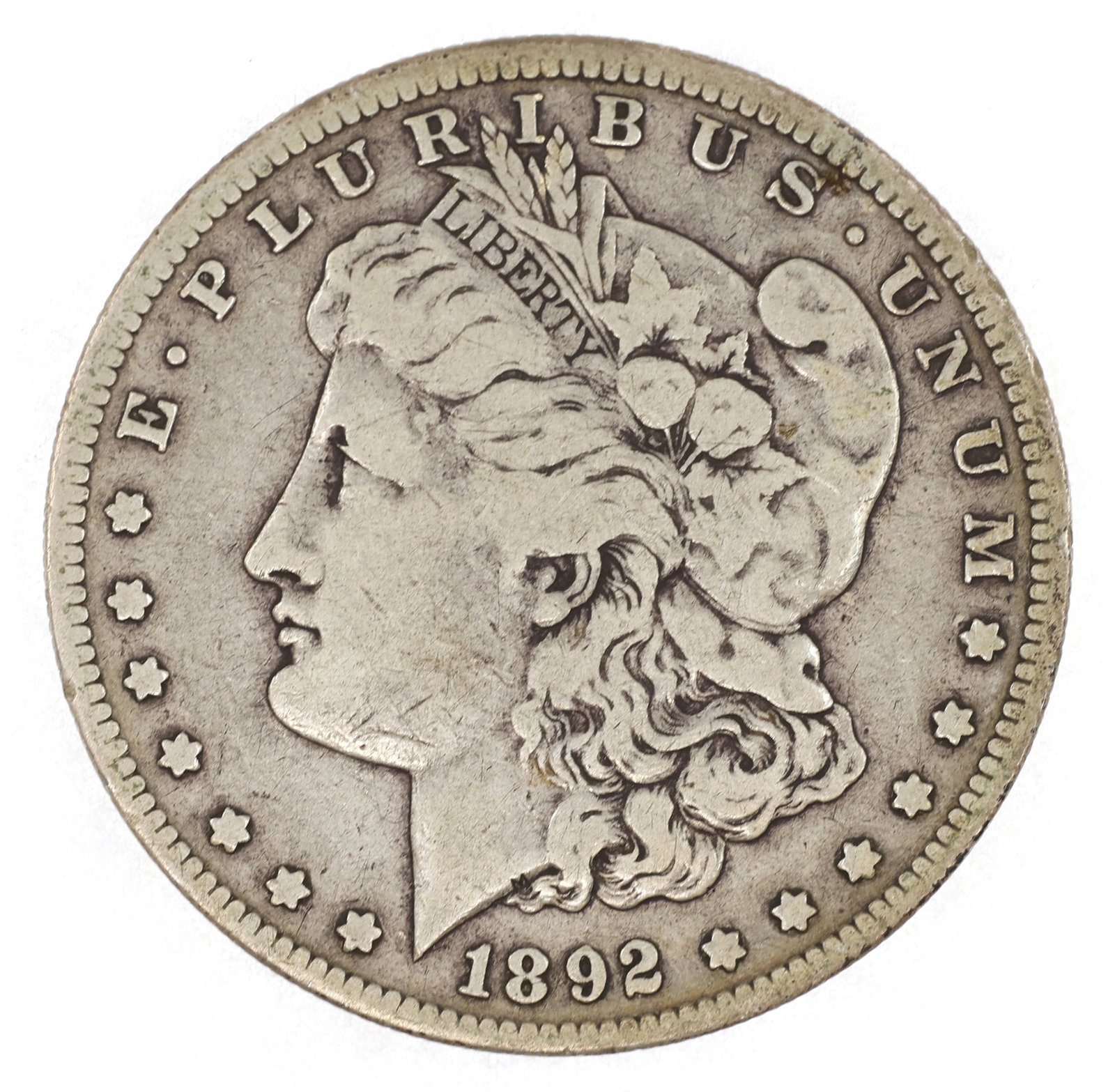 1892-S US SILVER MORGAN DOLLAR COIN: 1892-S US SILVER MORGAN DOLLAR COIN 1892-S United States .900 silver Morgan $1 coin. IMPORTANT NOTE - PLEASE READ: OUR IN-HOUSE SHIPPING & INVOICING Shipping: LiveAuctioneers "LiveShipping" Is U