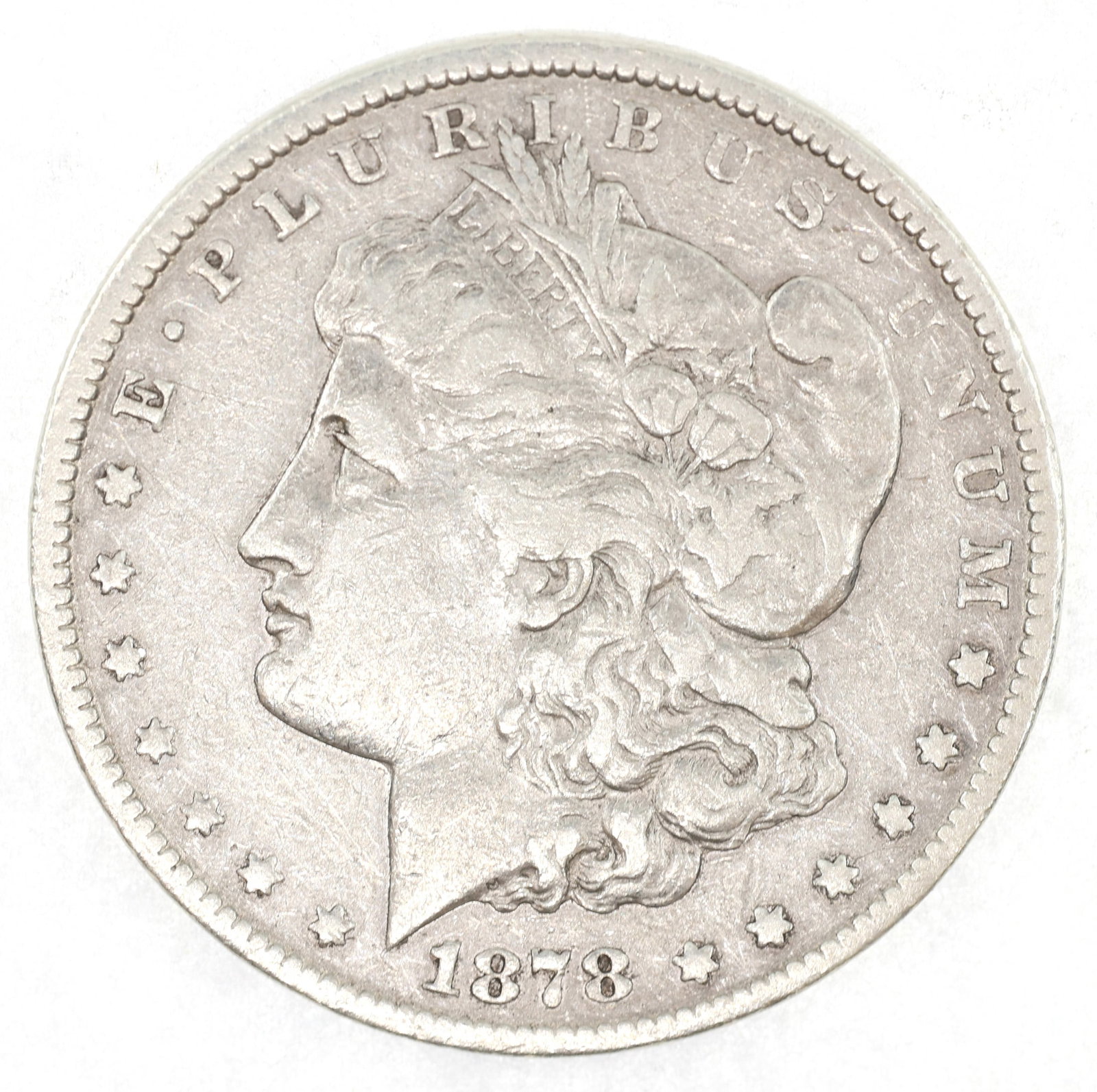 1878-CC US SILVER MORGAN DOLLAR COIN: 1878-CC US SILVER MORGAN DOLLAR COIN 1878-CC United States .900 silver Morgan $1 coin. IMPORTANT NOTE - PLEASE READ: OUR IN-HOUSE SHIPPING & INVOICING Shipping: LiveAuctioneers "LiveShipping" Is