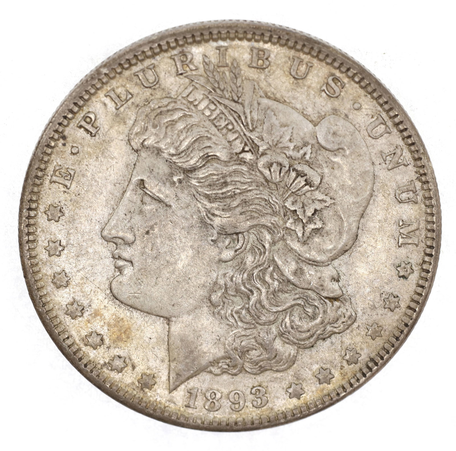1893 US SILVER MORGAN DOLLAR COIN - BETTER DATE (1 of 2)