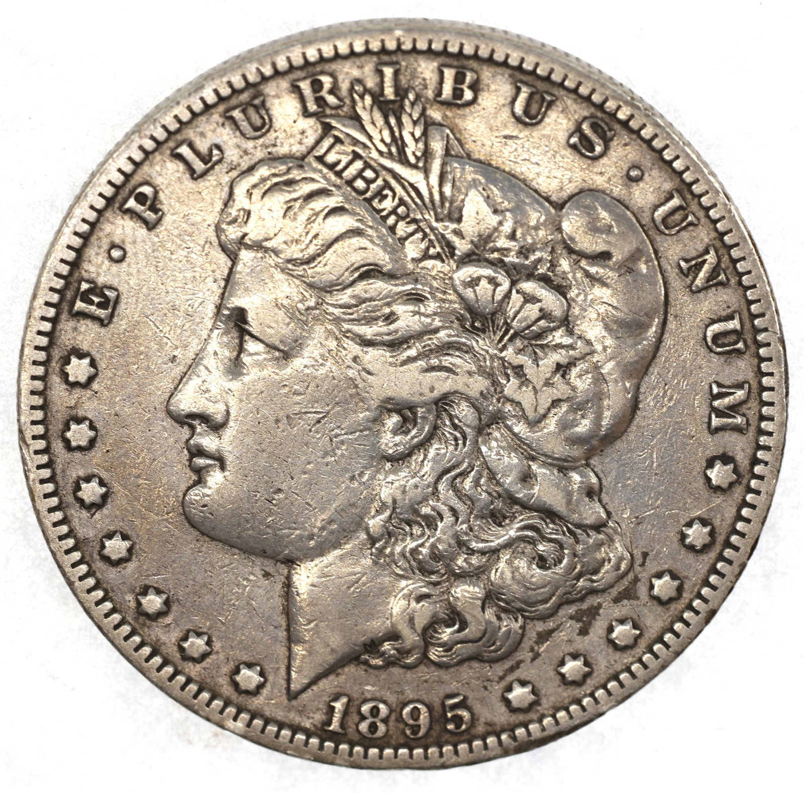 1895-O US SILVER MORGAN $1 COIN - VF/XF KEY DATE (1 of 2)