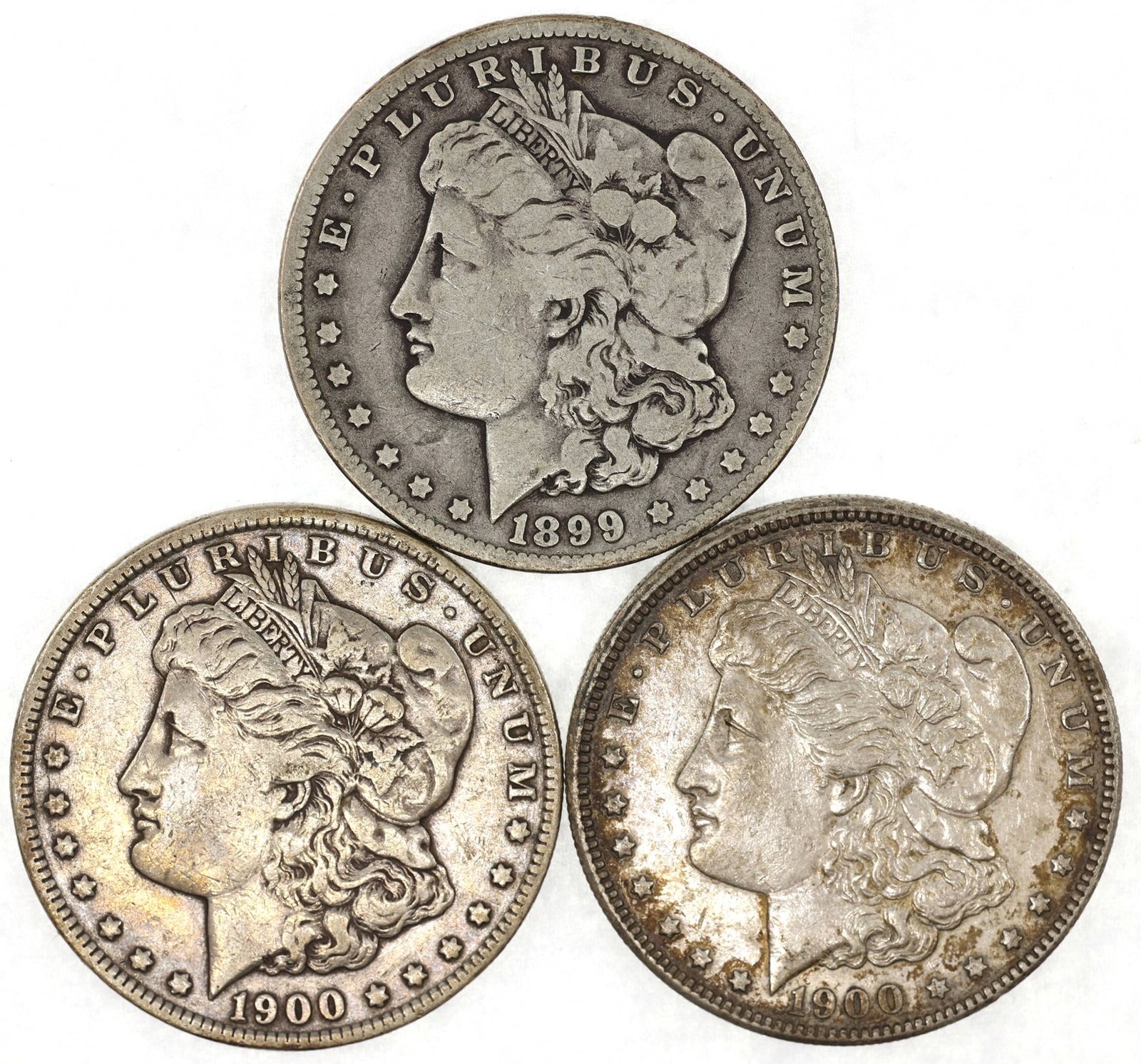 US SILVER MORGAN DOLLAR G/VG COINS - LOT OF 3 (1 of 4)