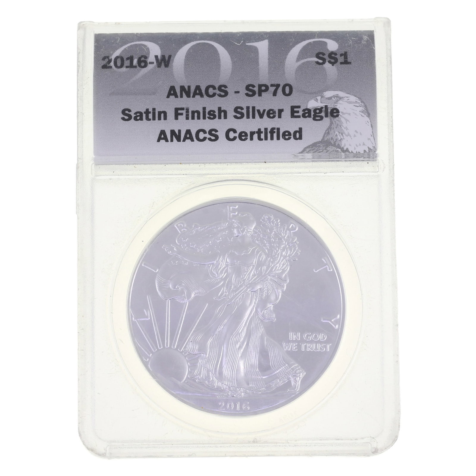 2016-W US .999 SILVER EAGLE $1 COIN ANACS SP 70 (1 of 2)