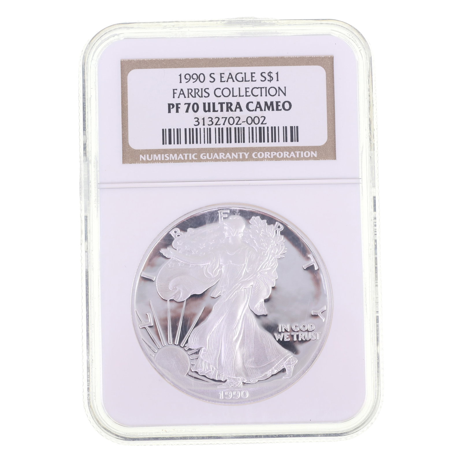 1990-S US SILVER EAGLE $1 COIN NGC PF70 ULTRA CAMEO (1 of 2)