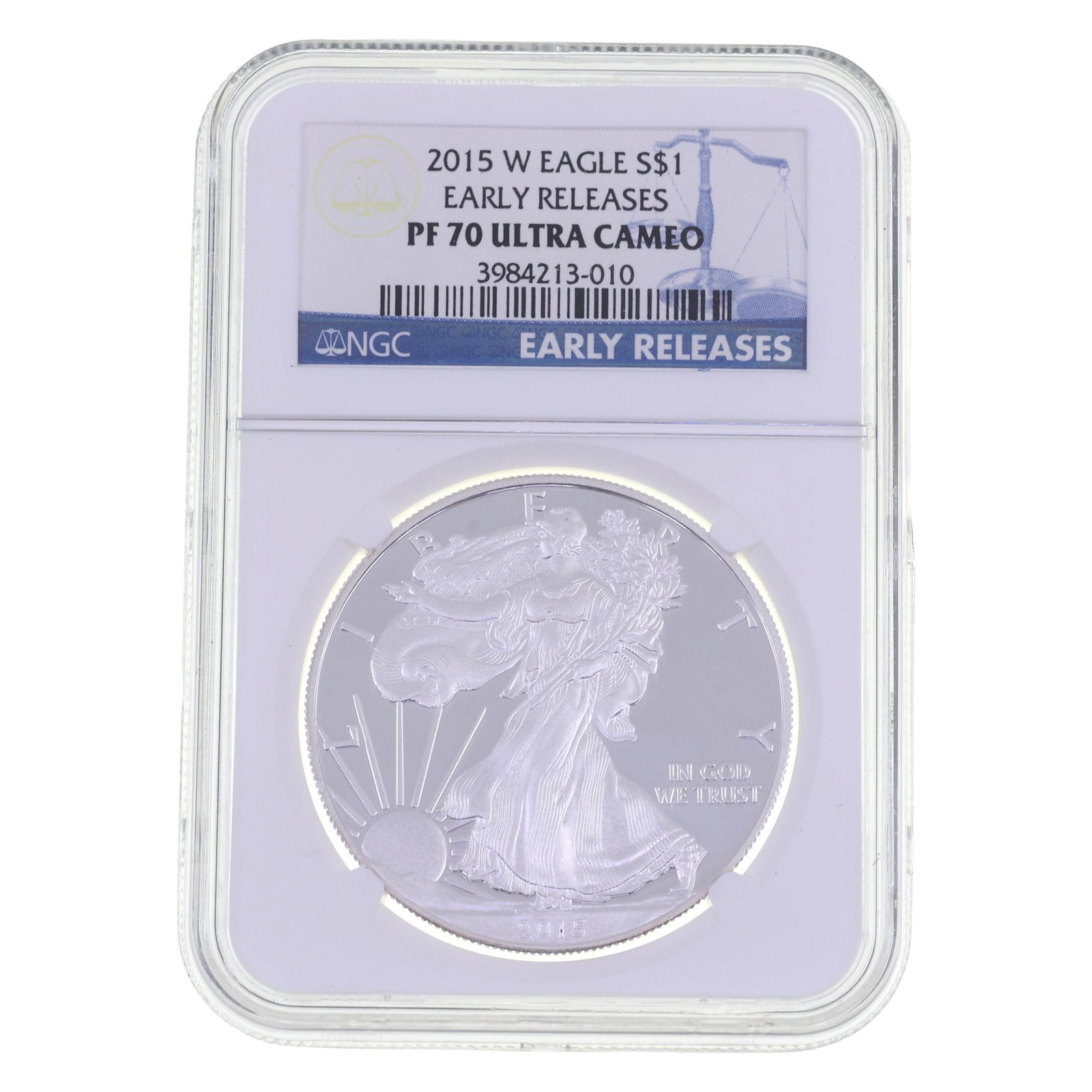 2015-W US SILVER EAGLE $1 COIN NGC PF70 ULTRA CAMEO (1 of 2)