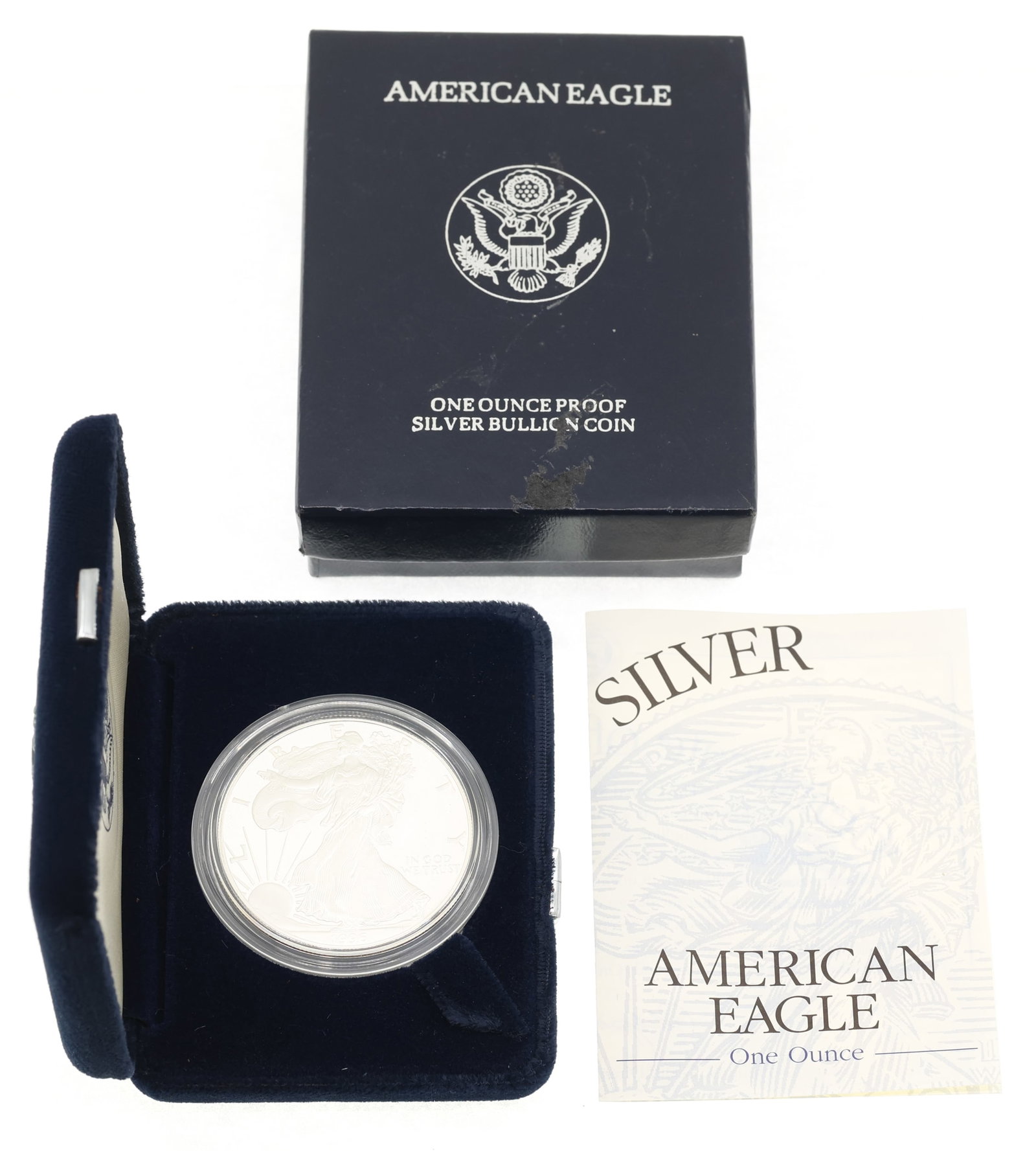 1996-P US .999 SILVER EAGLE $1 PROOF COIN (1 of 4)