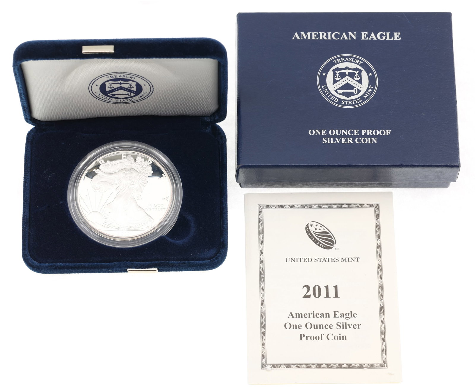 2011-W US .999 SILVER EAGLE $1 PROOF COIN (1 of 4)