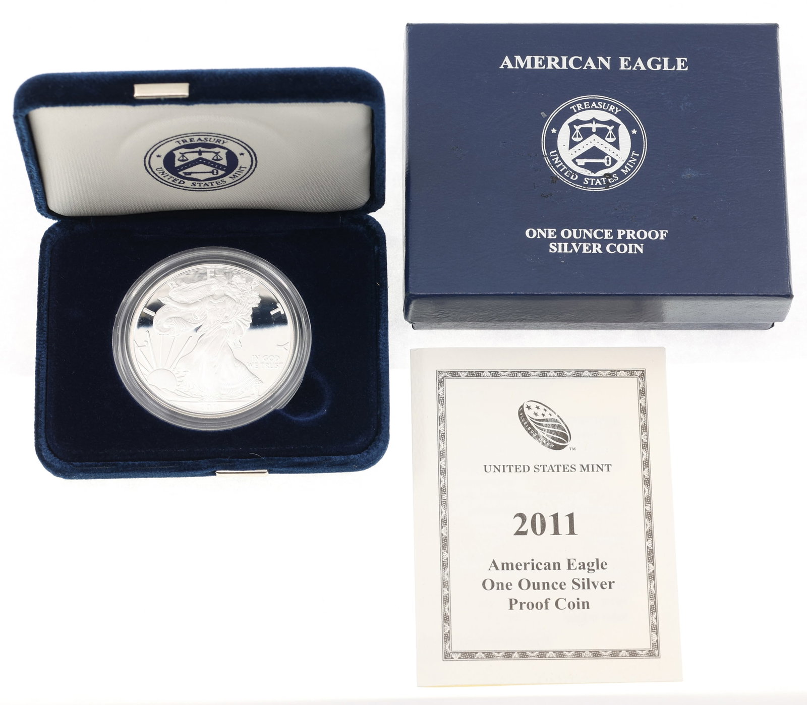 2011-W US .999 SILVER EAGLE $1 PROOF COIN (1 of 4)