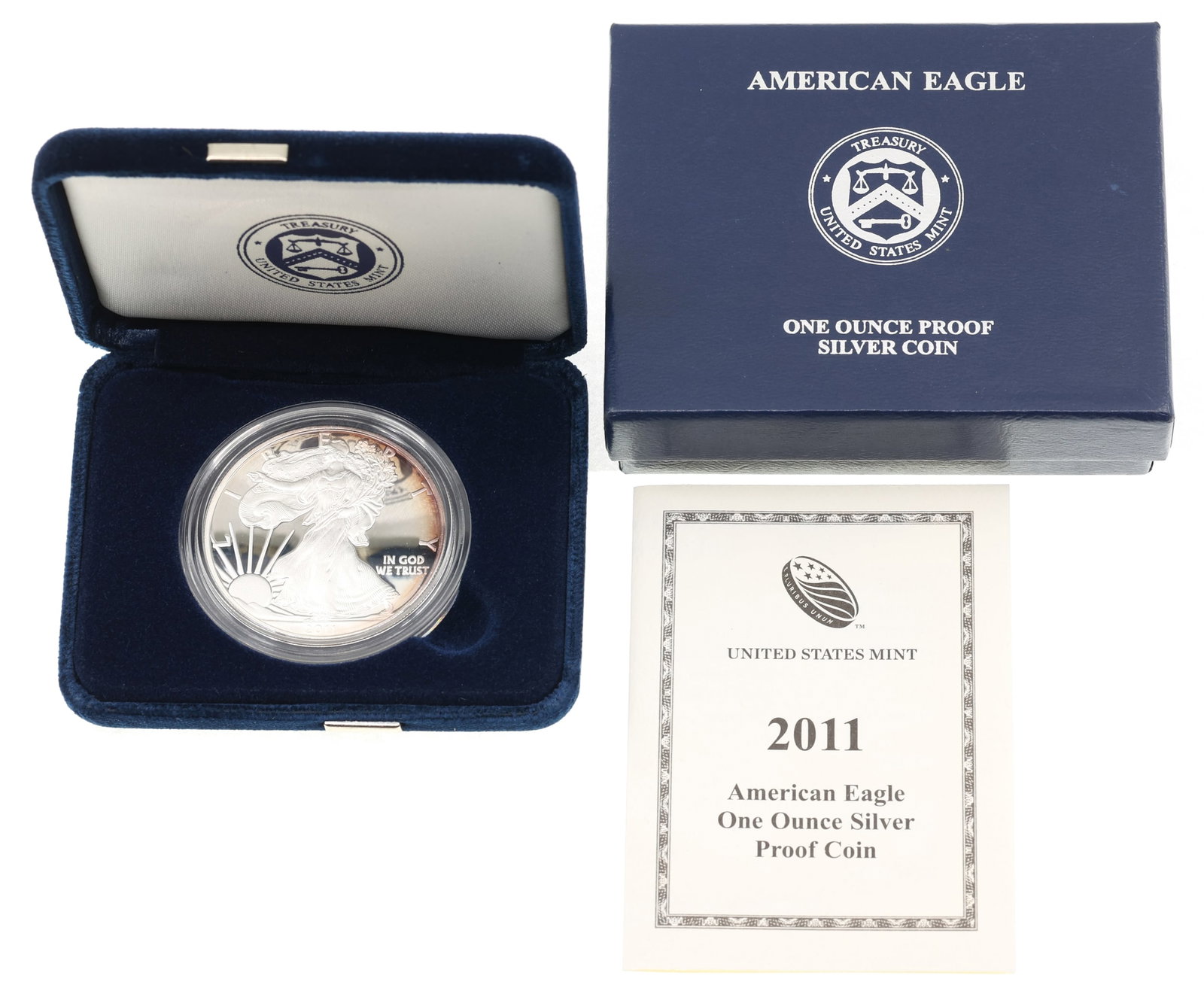 2011-W US .999 SILVER EAGLE $1 PROOF COIN (1 of 4)