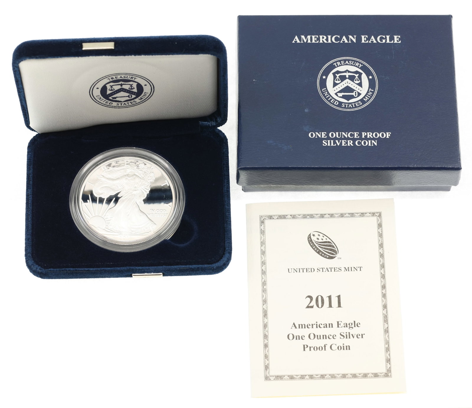 2011-W US .999 SILVER EAGLE $1 PROOF COIN (1 of 4)