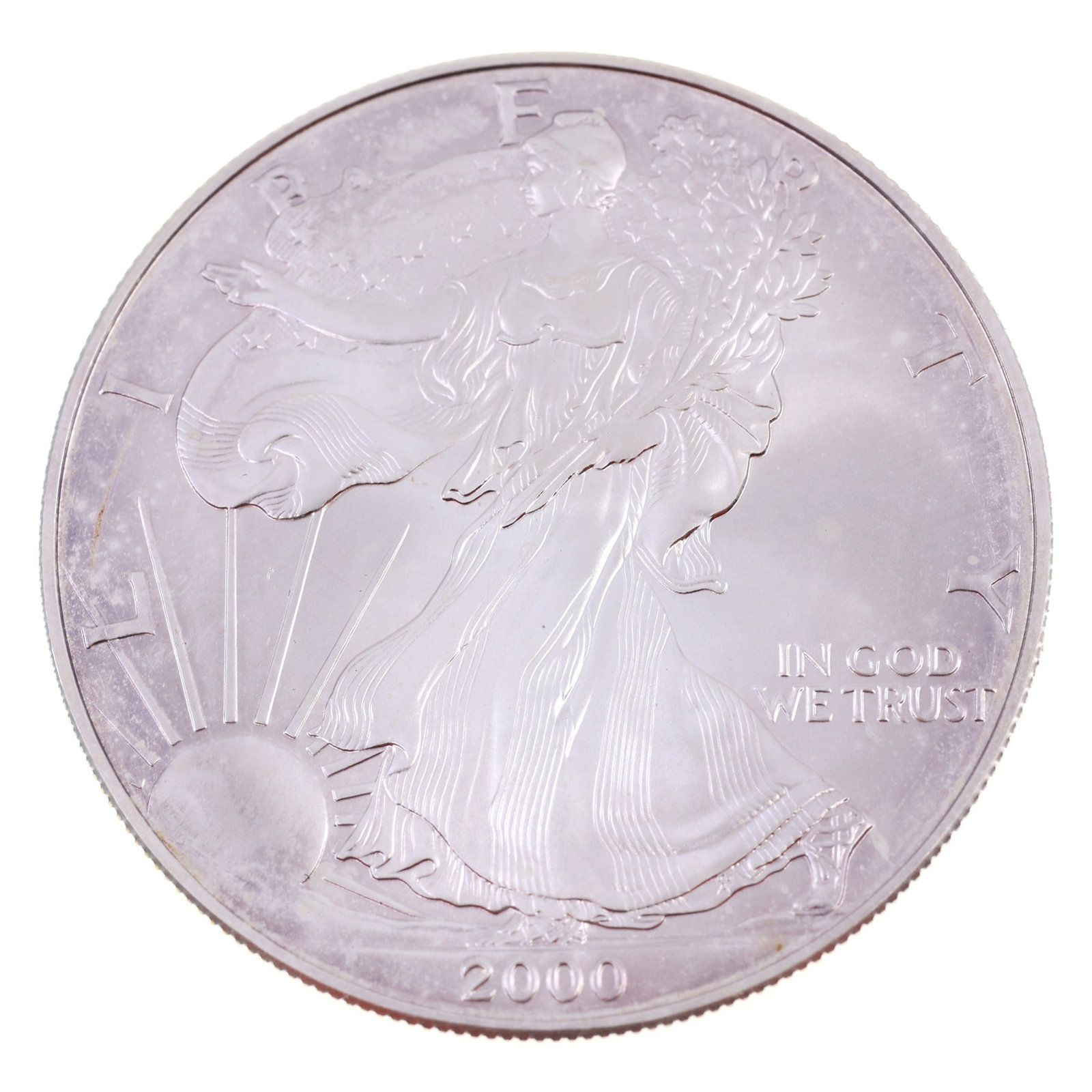 2000 US .999 SILVER EAGLE $1 COIN UNC (1 of 2)