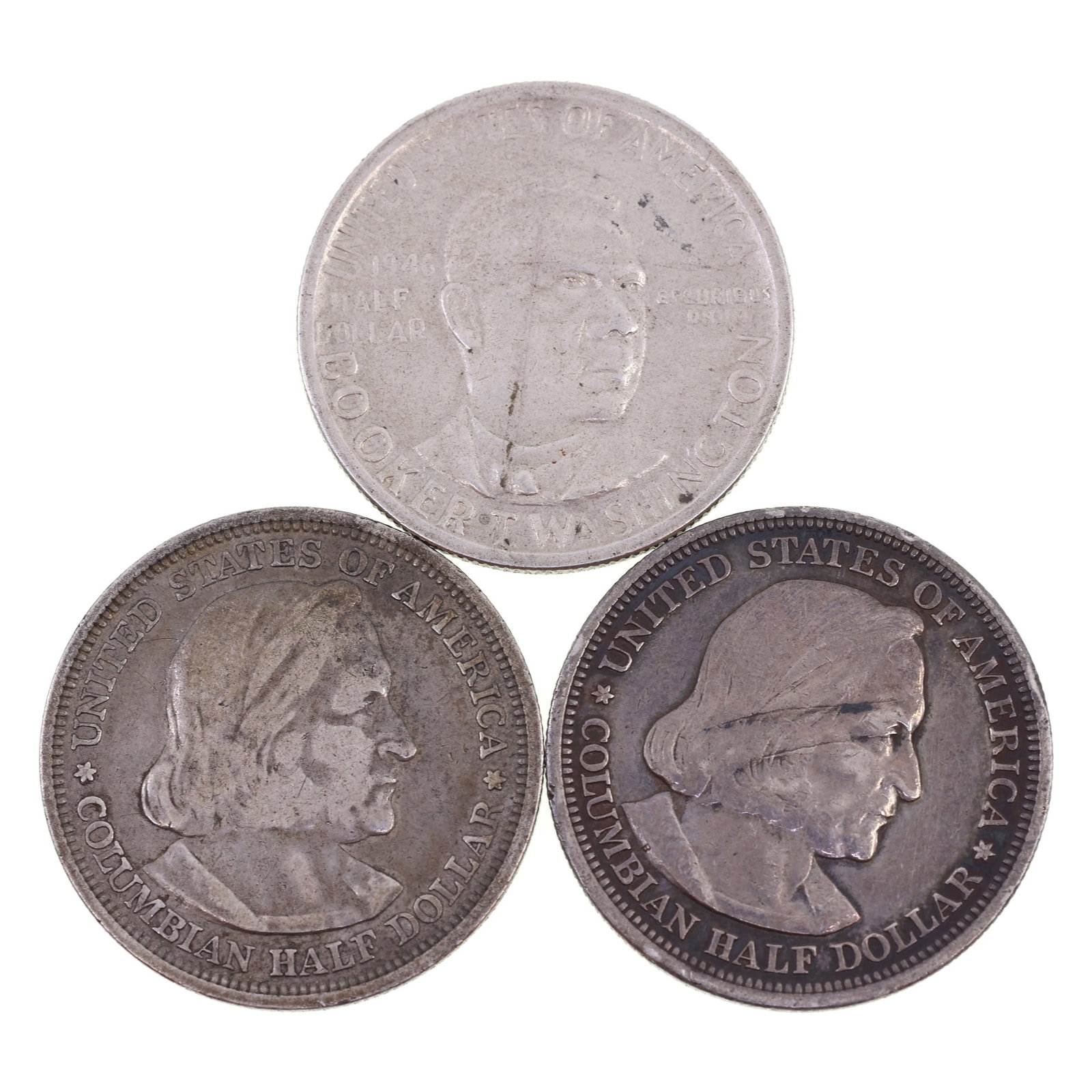 1893 & 1946 US SILVER COMMEMORATIVE 50C COINS (1 of 2)