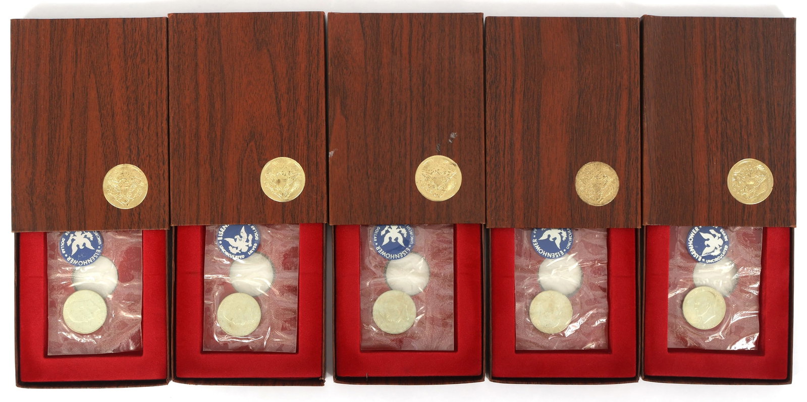 1971 US 40% SILVER EISENHOWER $1 COINS (1 of 6)