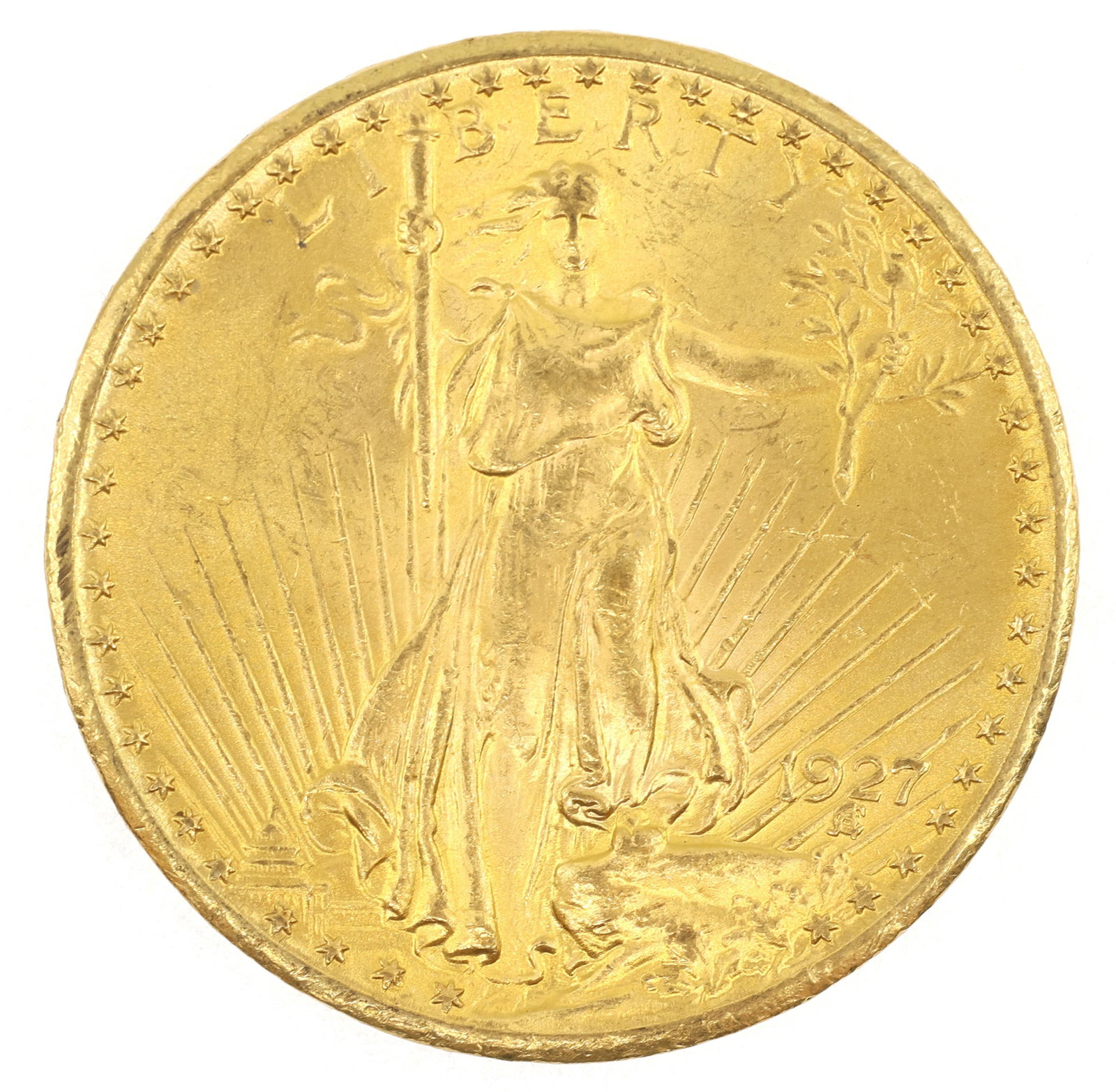 1927 US .900 GOLD SAINT GAUDENS DOUBLE EAGLE $20 COIN (1 of 2)