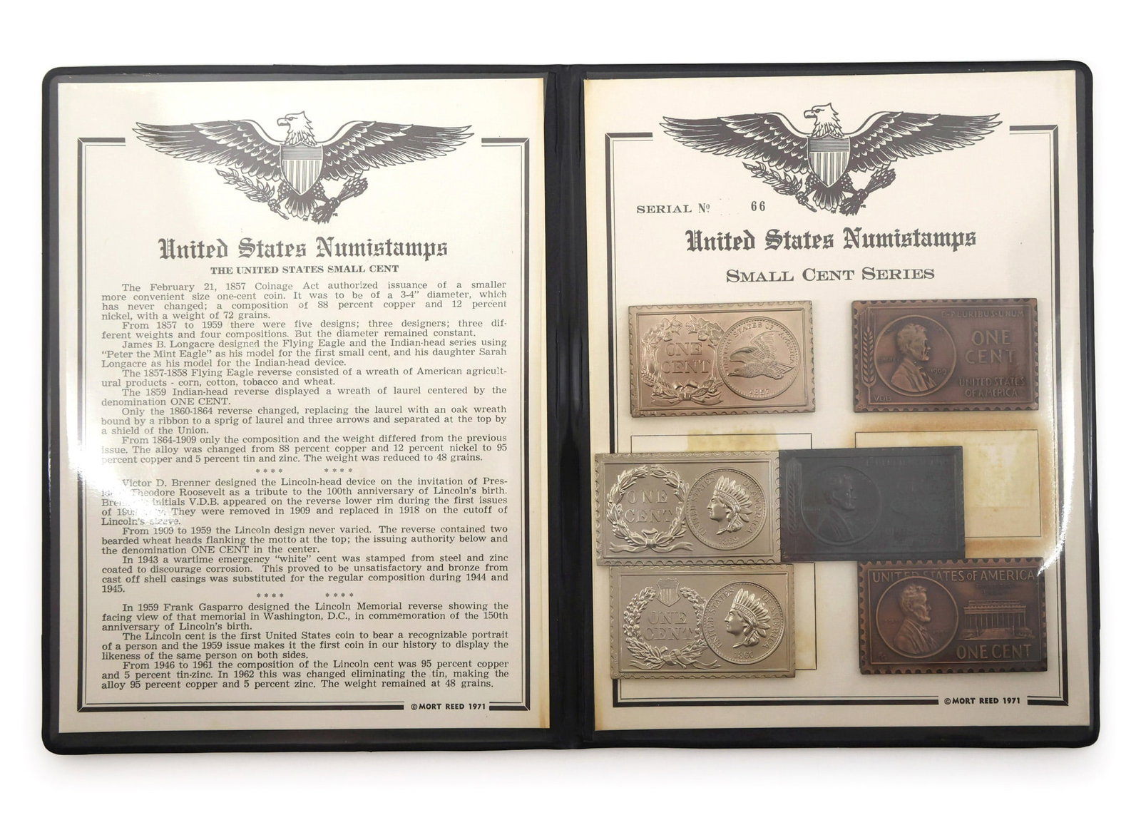 US NUMISTAMPS SMALL CENT SERIES - 2