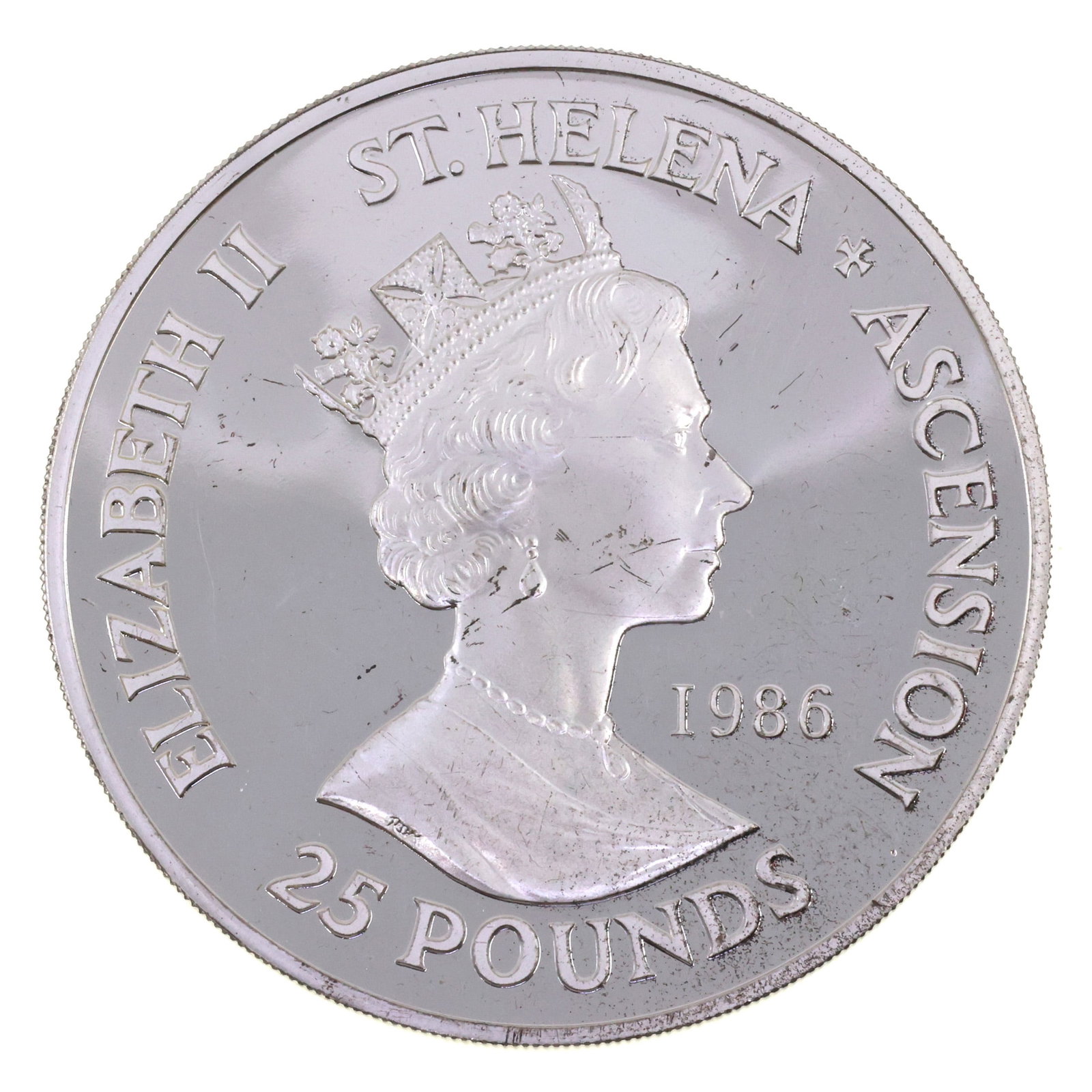.999 SILVER ST. HELENA & ASCENSION COMMEMORATIVE ROUND (1 of 2)