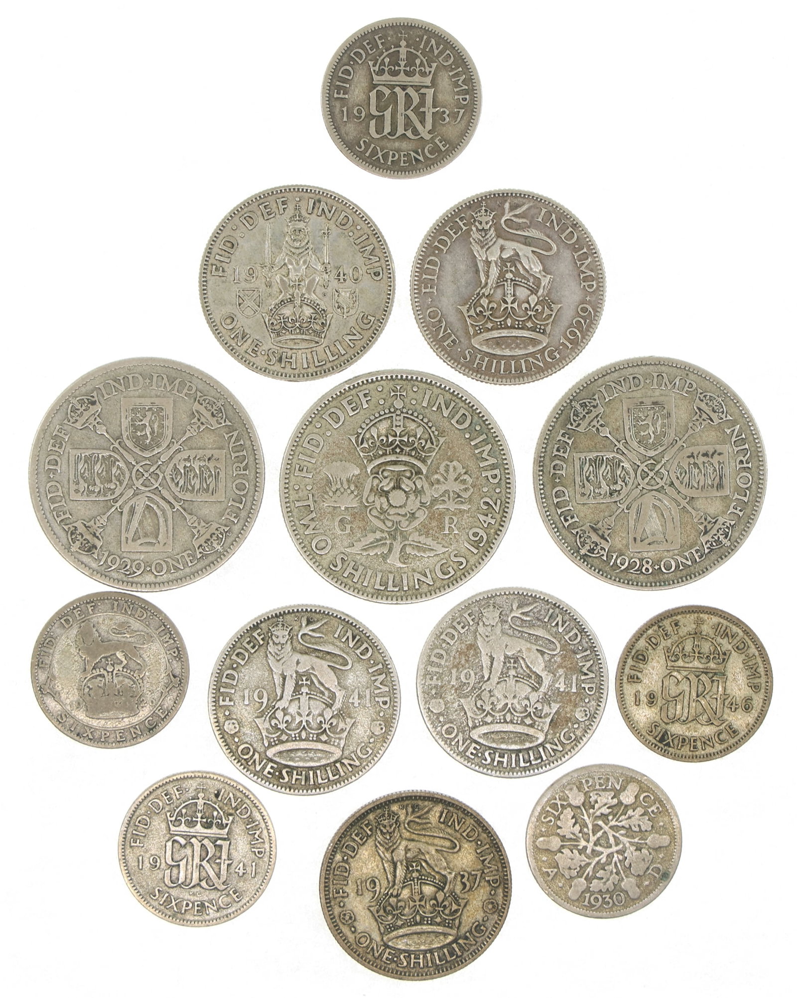 FOREIGN .500 SILVER COINS - 4